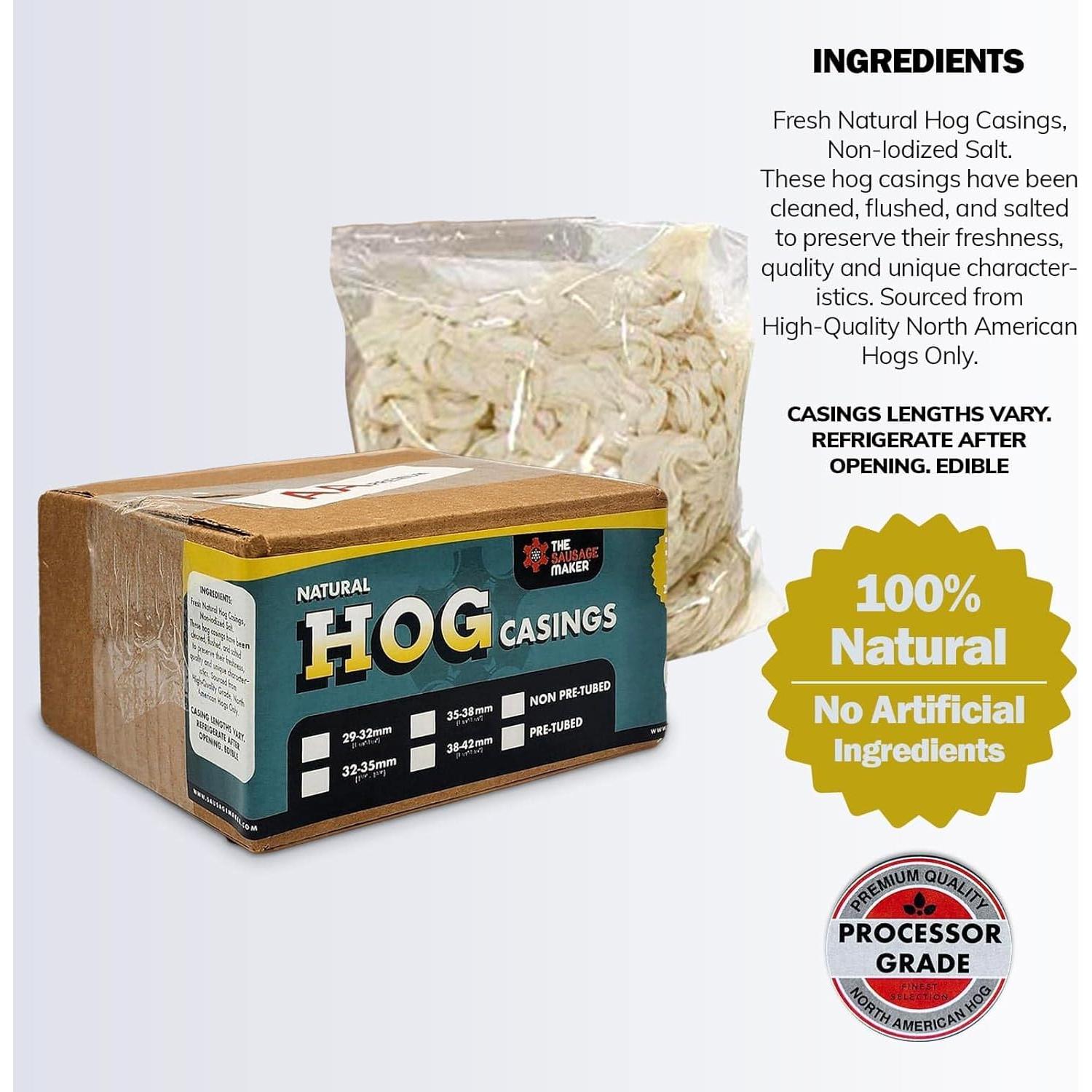 Envoltorios de Salchichas de Cerdo Natural The Sausage Maker 29-32mm