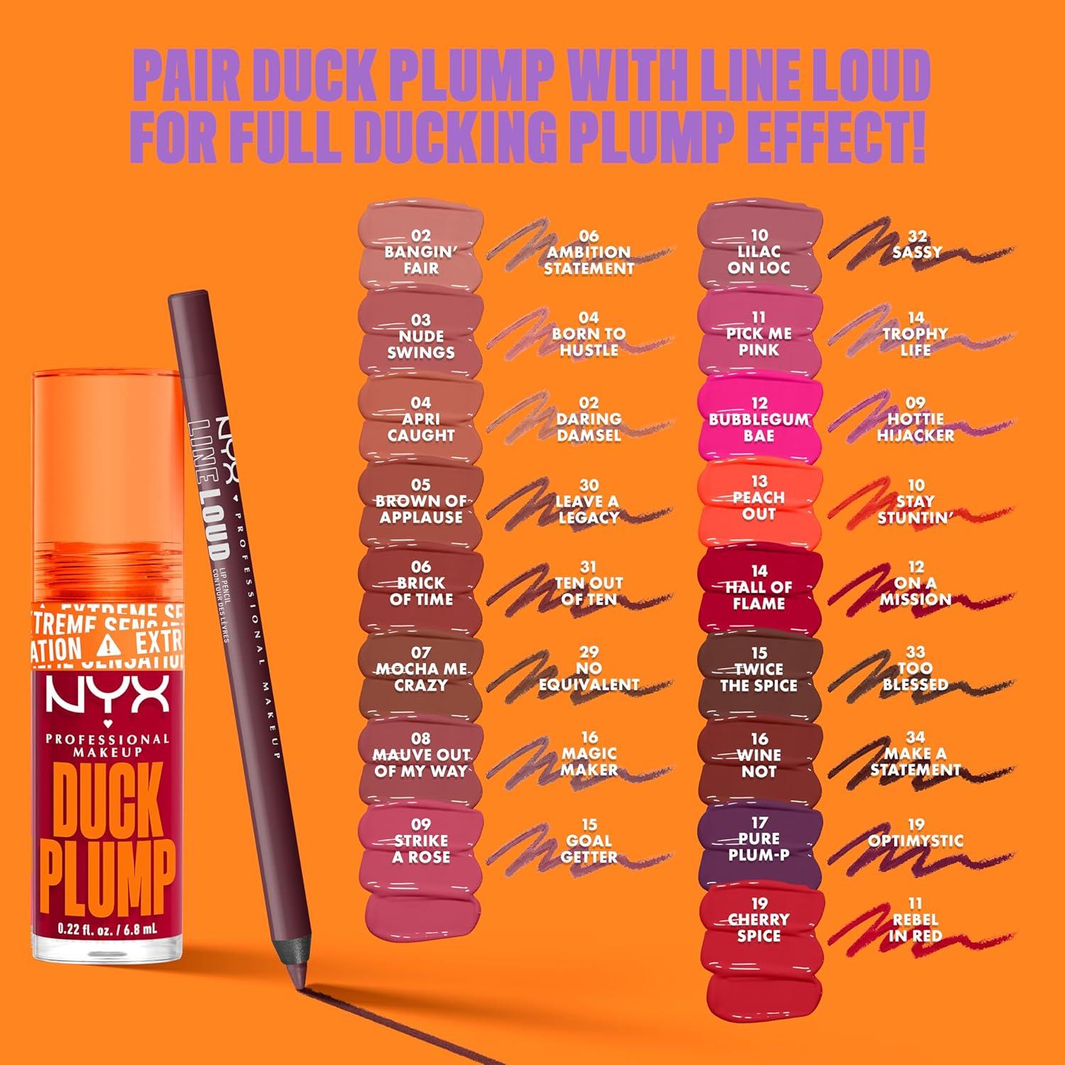 Gloss Labial Voluminizador NYX Duck Plump 6,81 ml - Picante