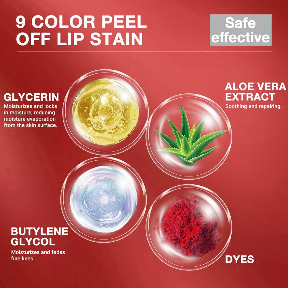 Tinta de Labios Peel Off evpct 120 Rojo Claro Larga Duración