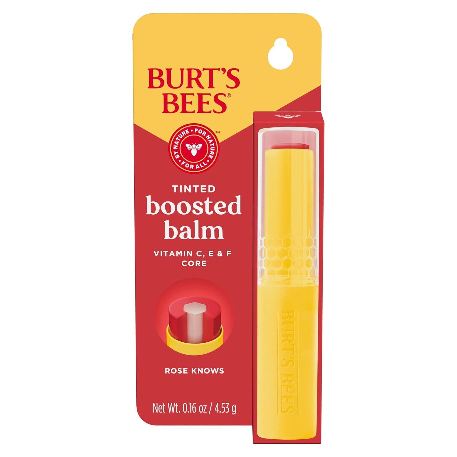 Bálsamo Labial Tinteado Burt's Bees Rose Knows 4,54 g
