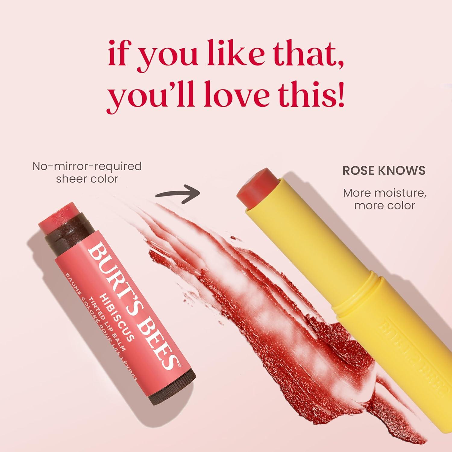 Bálsamo Labial Tinteado Burt's Bees Rose Knows 4,54 g