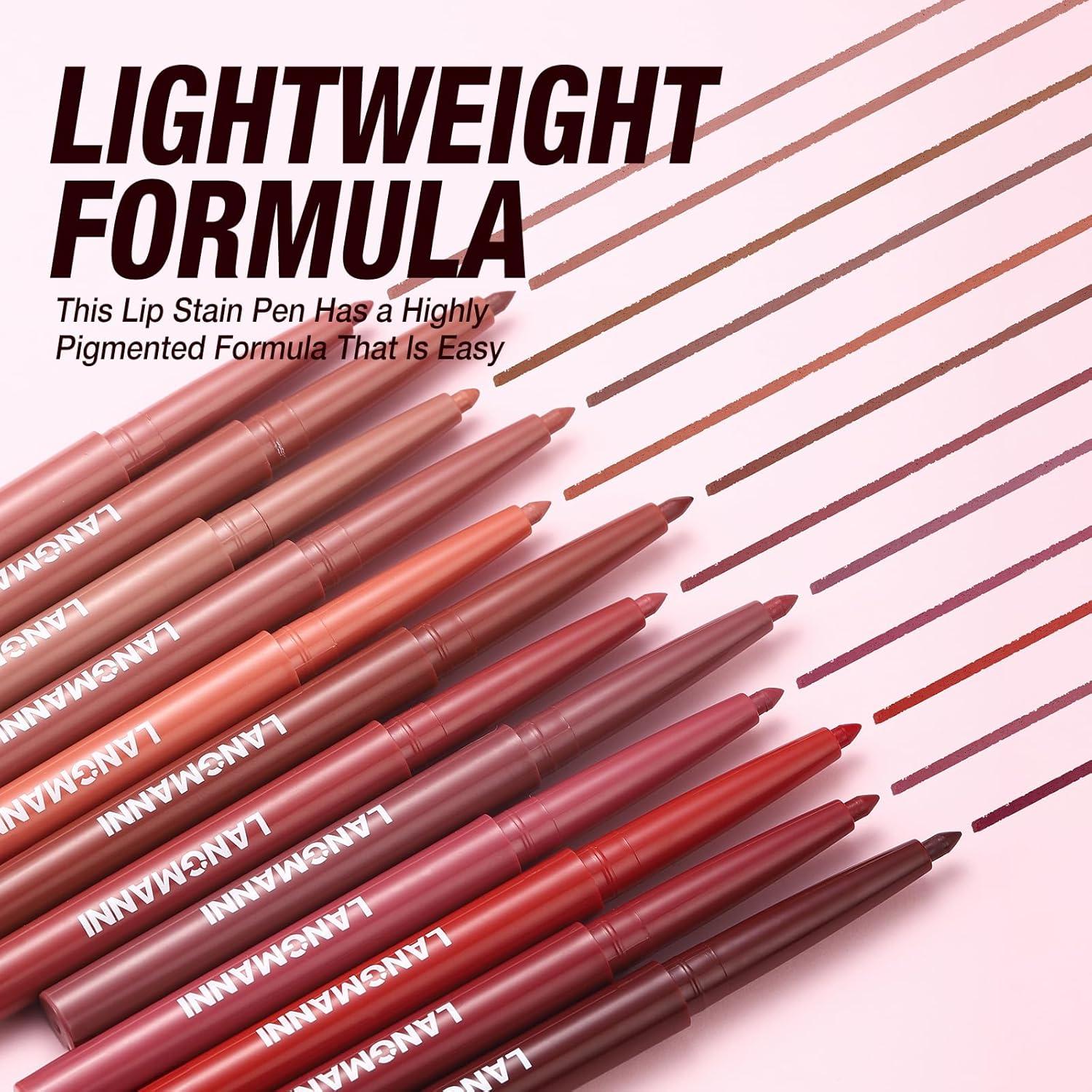 Set de 6 Lápices Labiales Mate LANGMANNI - Alta Pigmentación