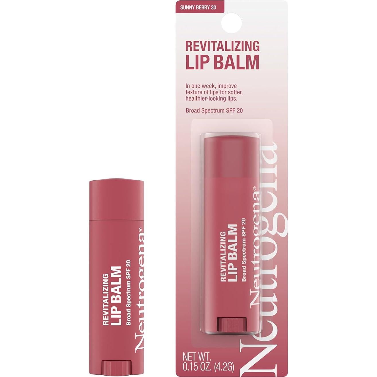 Bálsamo Labial Neutrogena Revitalizante SPF 20 Sutil Berry
