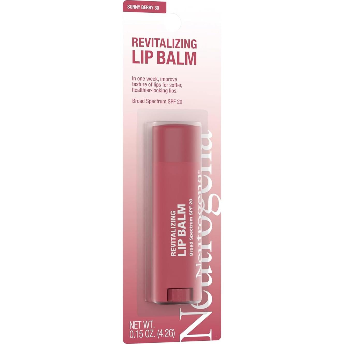 Bálsamo Labial Neutrogena Revitalizante SPF 20 Sutil Berry