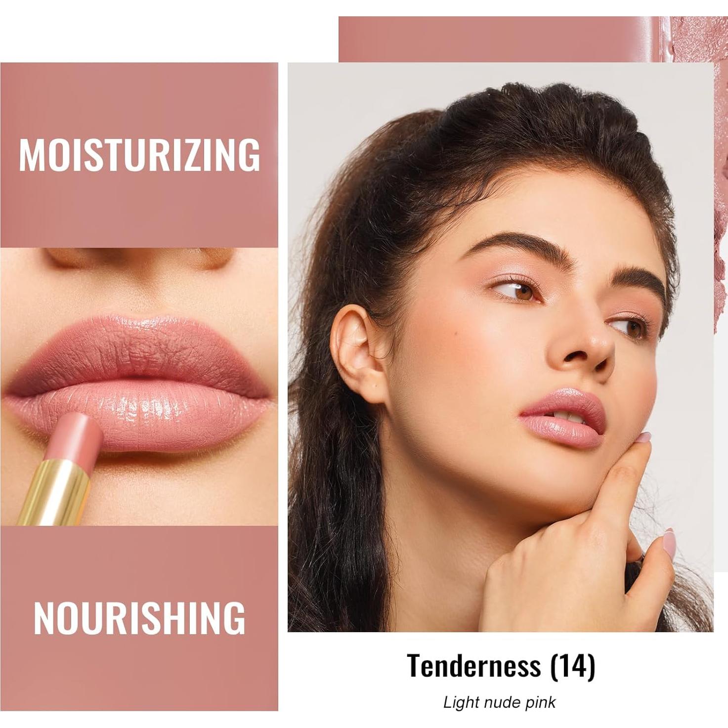 Bálsamo Labial Hidratante Oulac Rosa Malva 2.2g Vegano