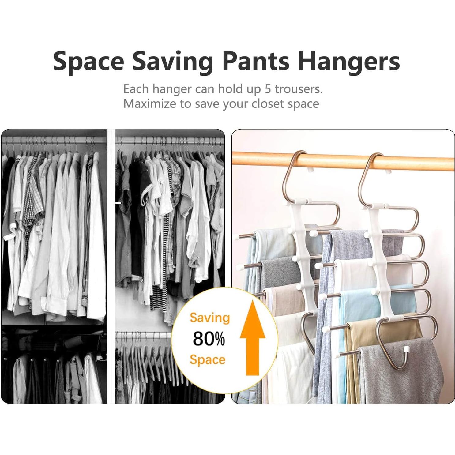 Perchas Kalimdor 2 Pack Ahorra Espacio Antideslizante