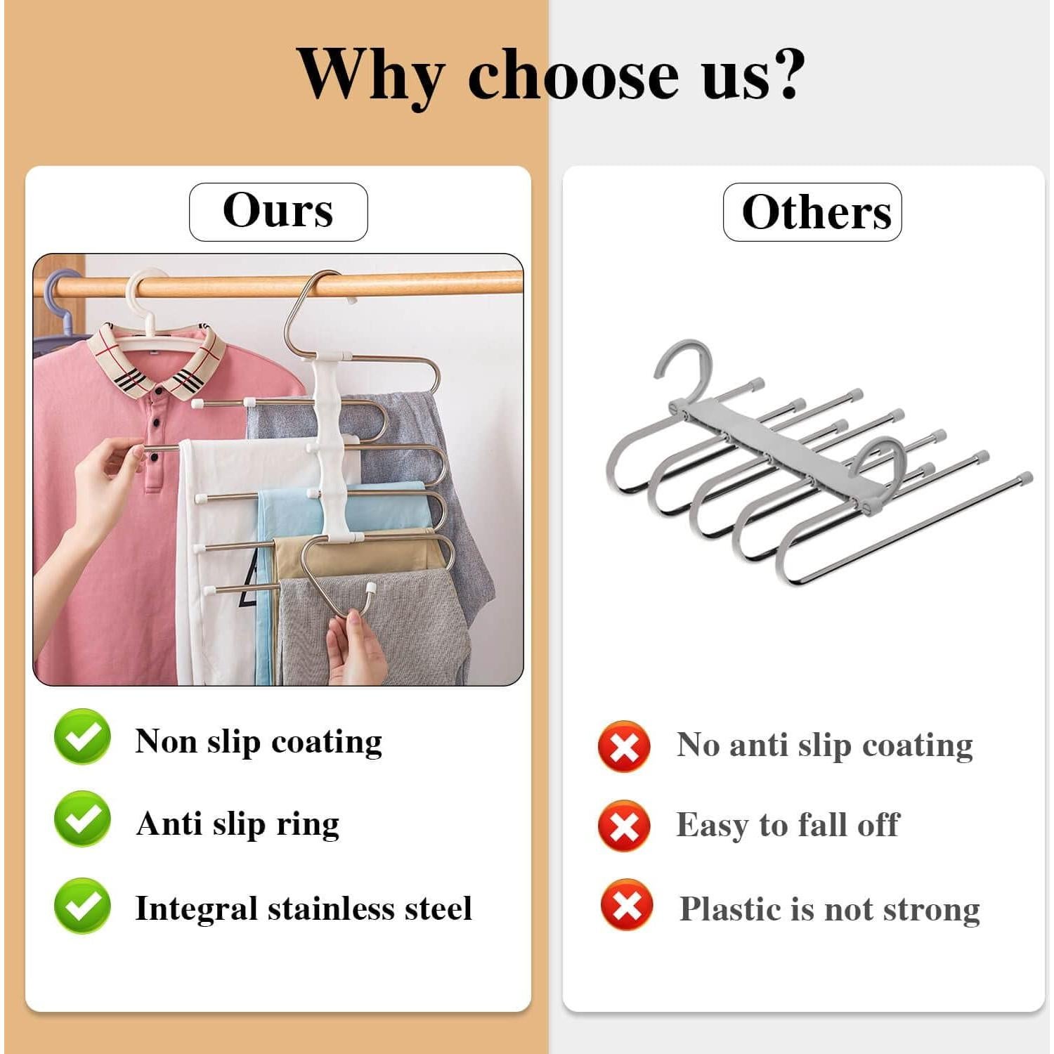 Perchas Kalimdor 2 Pack Ahorra Espacio Antideslizante