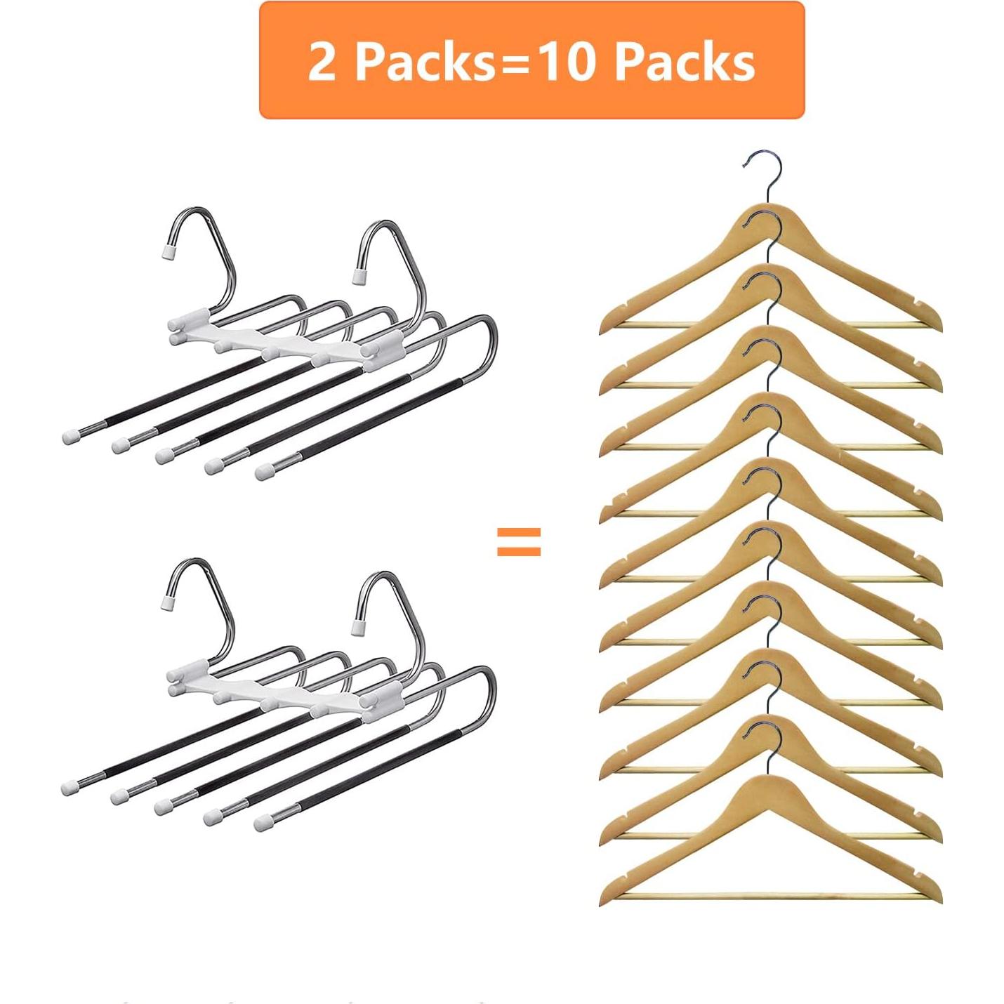 Perchas Kalimdor 2 Pack Ahorra Espacio Antideslizante