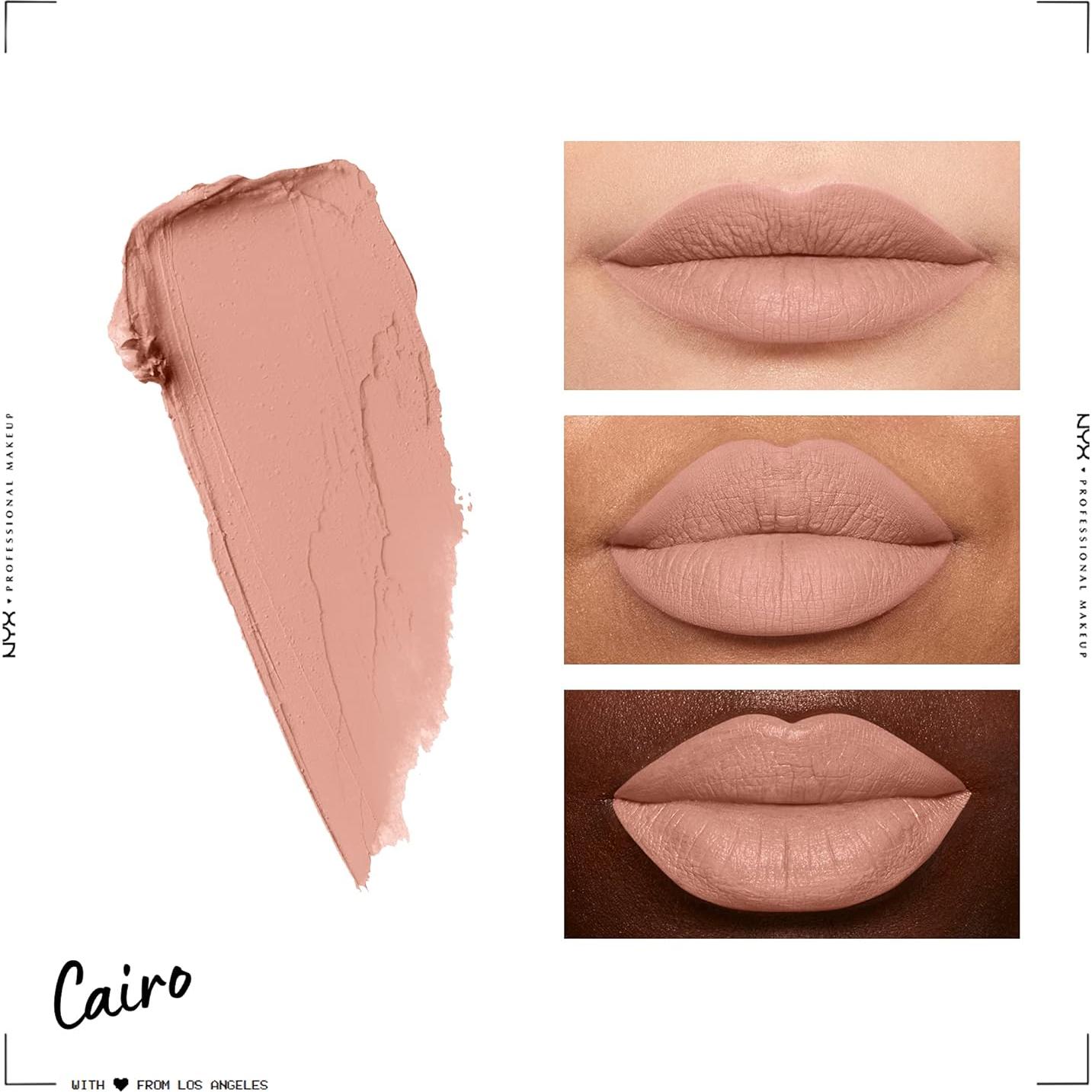 Crema de Labios Mate Suave NYX Cairo 7.65g Nude Mate