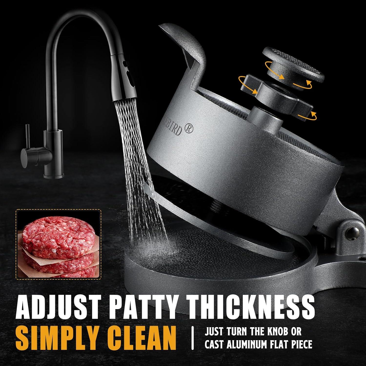 Prensa de Hamburguesas Ajustable PURPLEBIRD 0.67kg