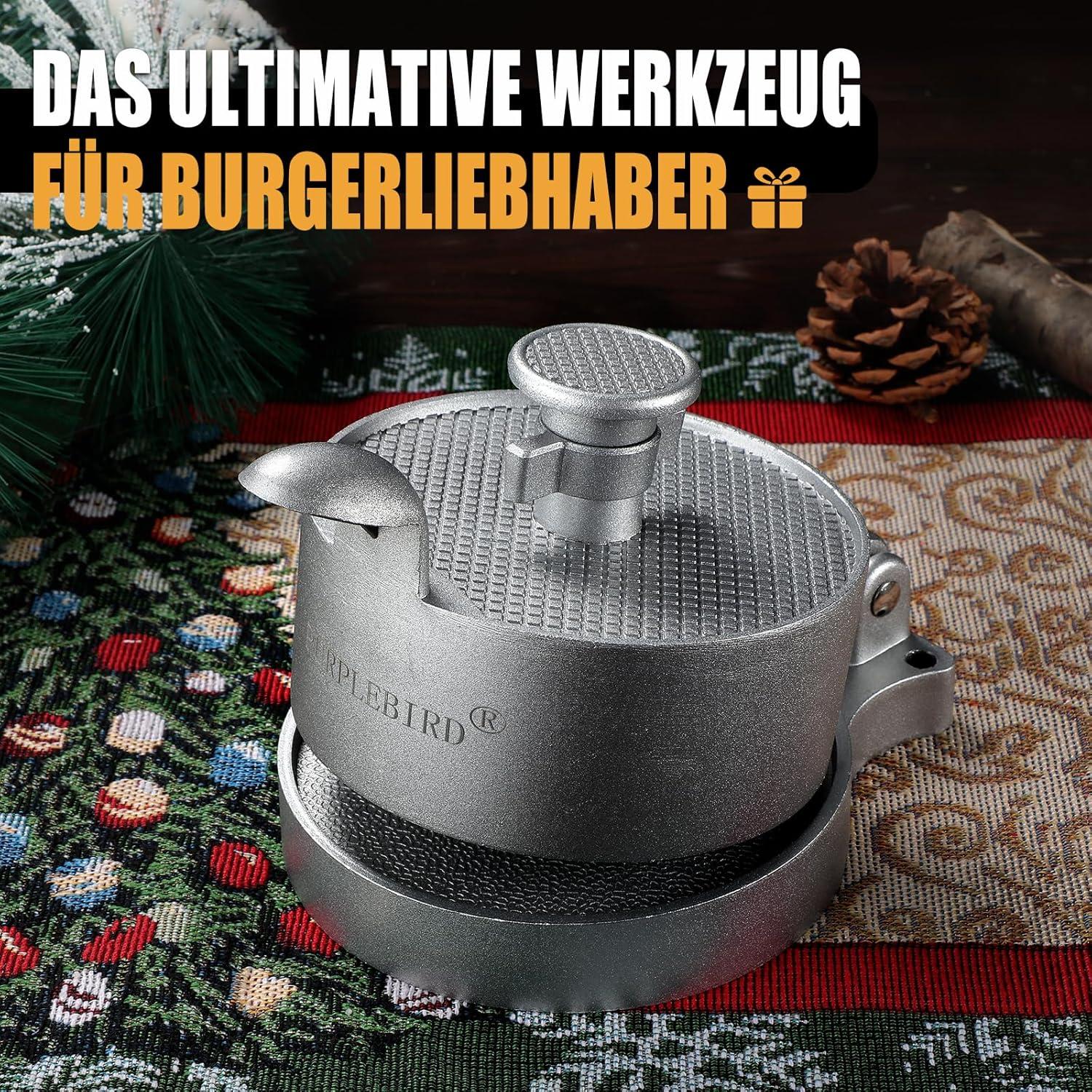 Prensa de Hamburguesas Ajustable PURPLEBIRD 0.67kg