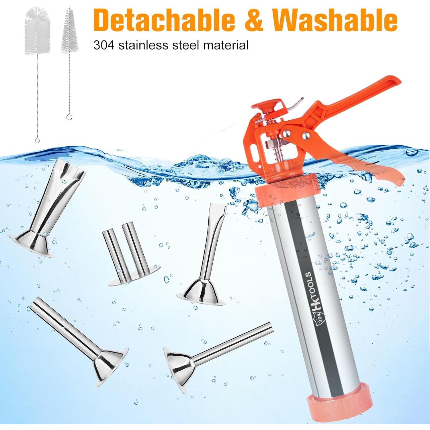 Pistola para hacer jerky HK de acero inoxidable 1.43 kg