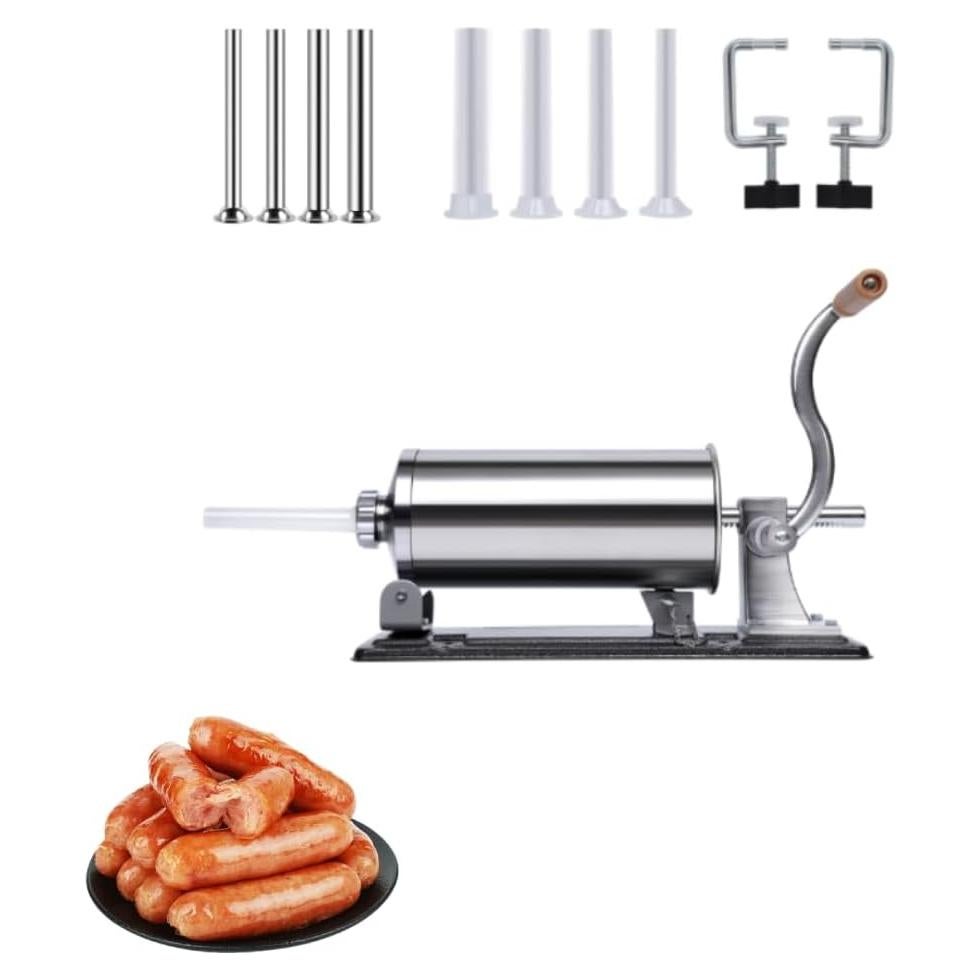 Rellenador de Salchichas Manual Cocoarm 3L Acero Inoxidable