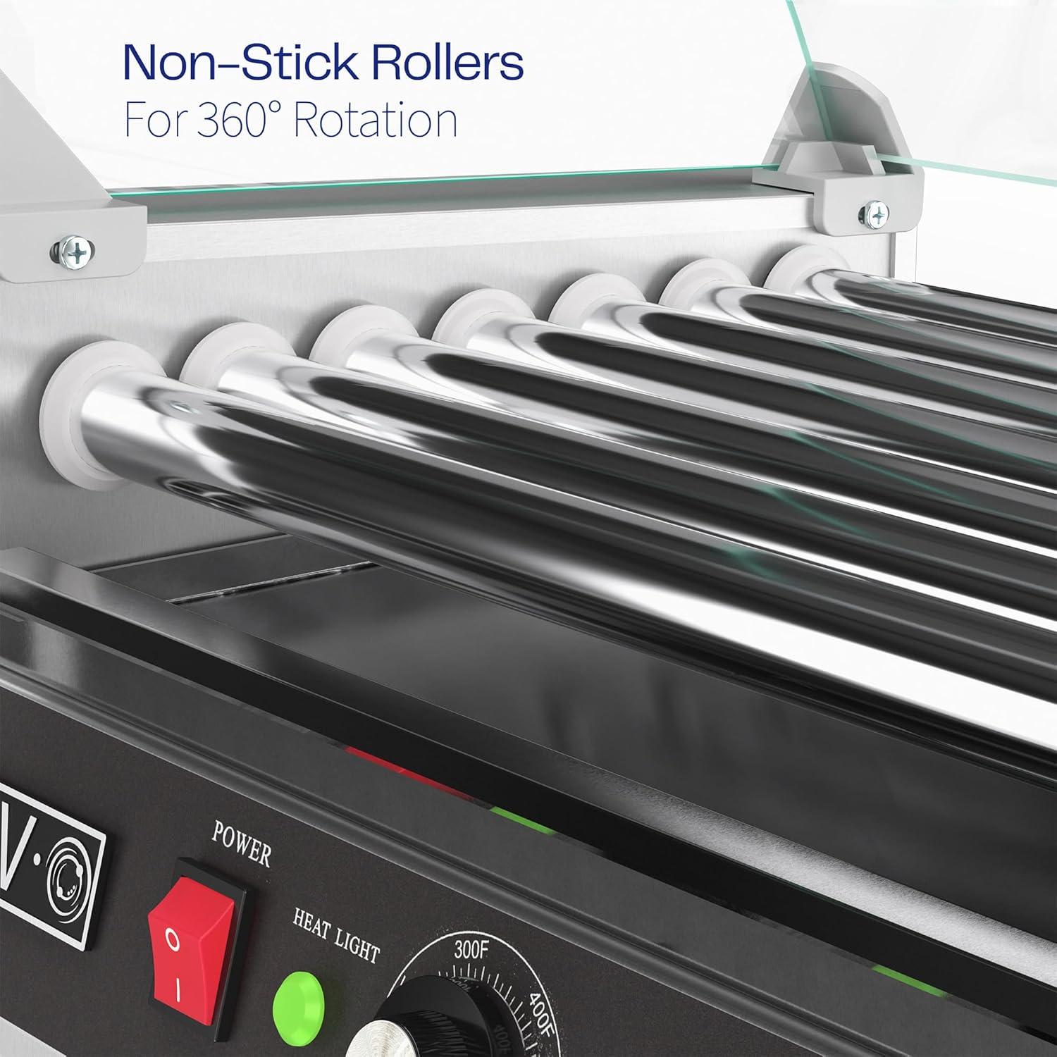 Parrilla Eléctrica VIVO 7 Rodillos Acero Inoxidable 900W