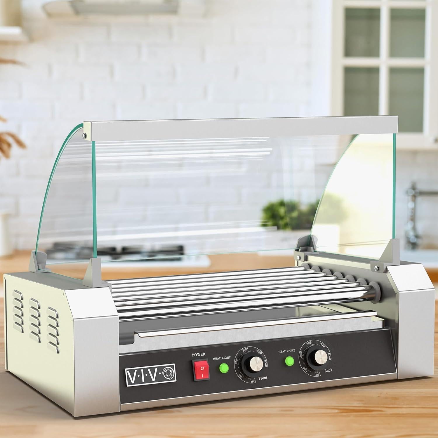 Parrilla Eléctrica VIVO 7 Rodillos Acero Inoxidable 900W