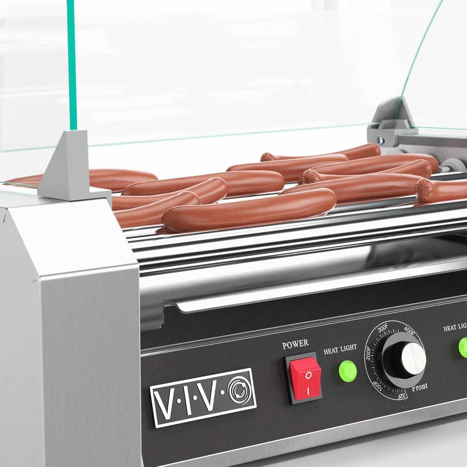 Parrilla Eléctrica VIVO 7 Rodillos Acero Inoxidable 900W