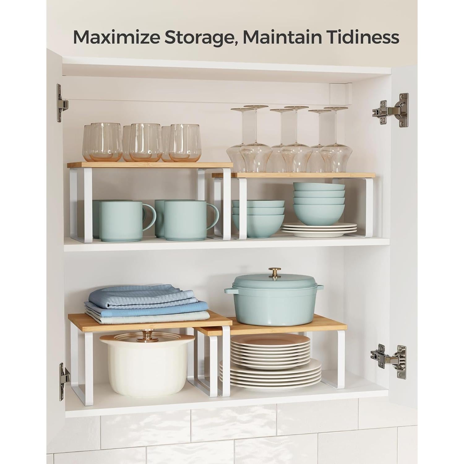 Estantes Organizador de Cocina SONGMICS, 4 Piezas, Expandibles