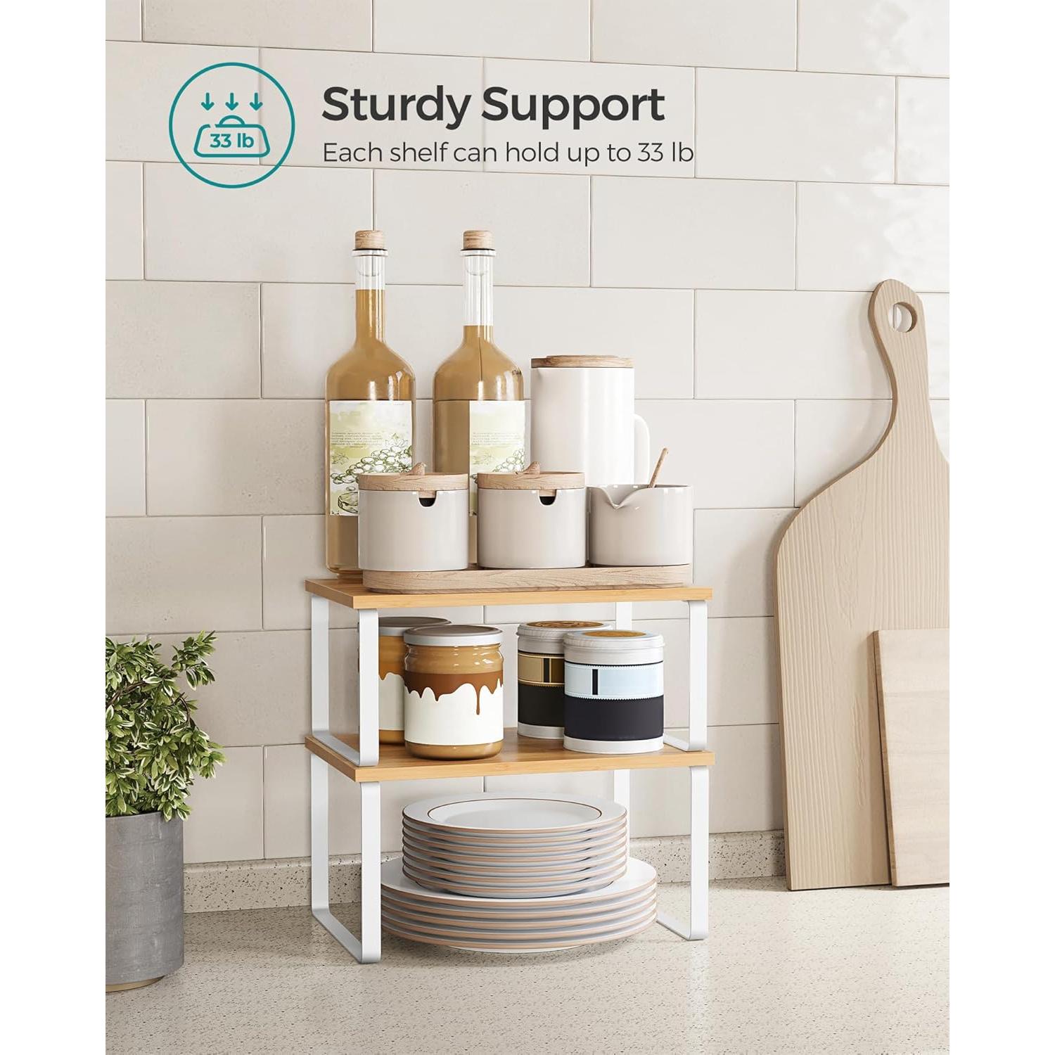 Estantes Organizador de Cocina SONGMICS, 4 Piezas, Expandibles