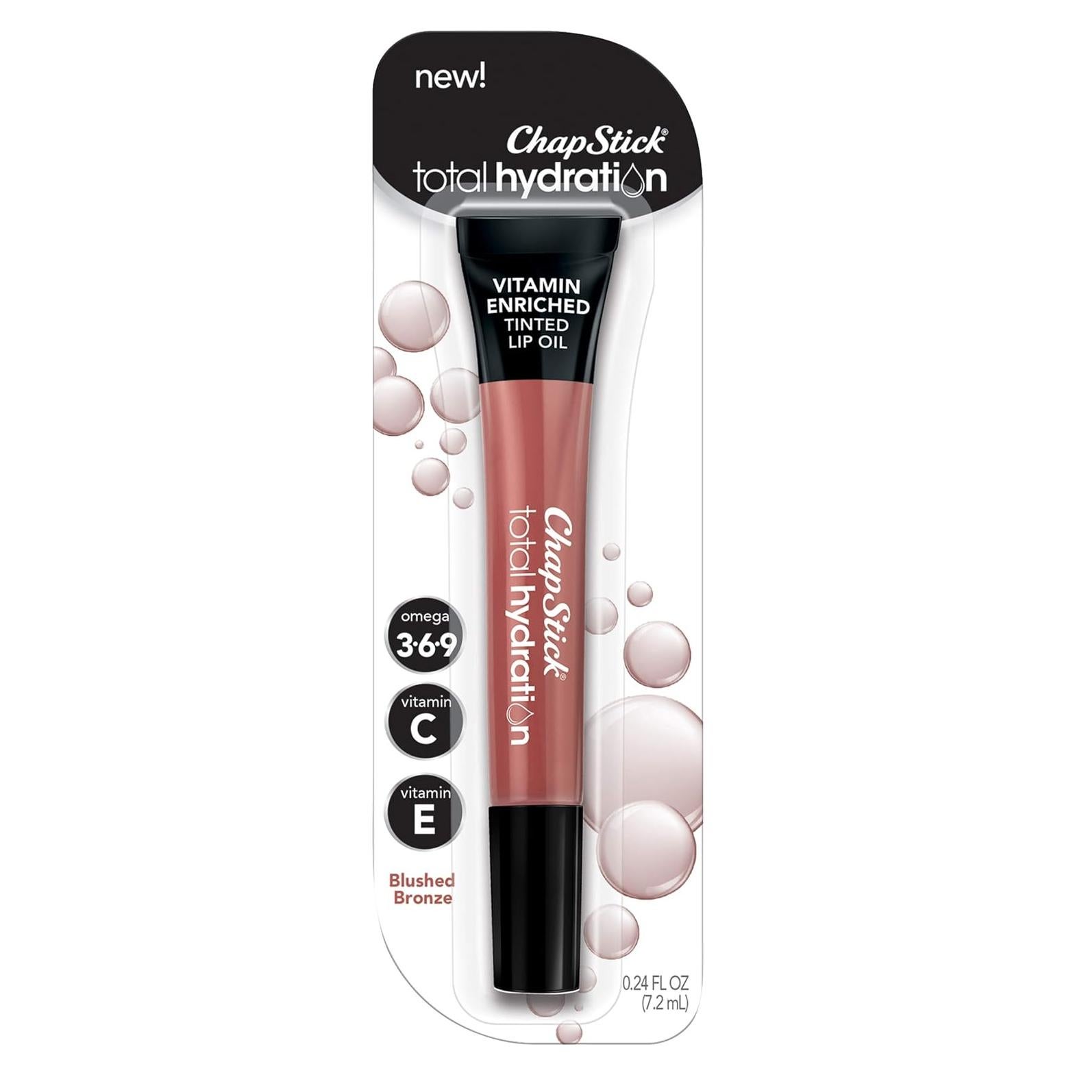 ChapStick Total Hydration Aceite Labial Bronce Sonrojado 6,8 g