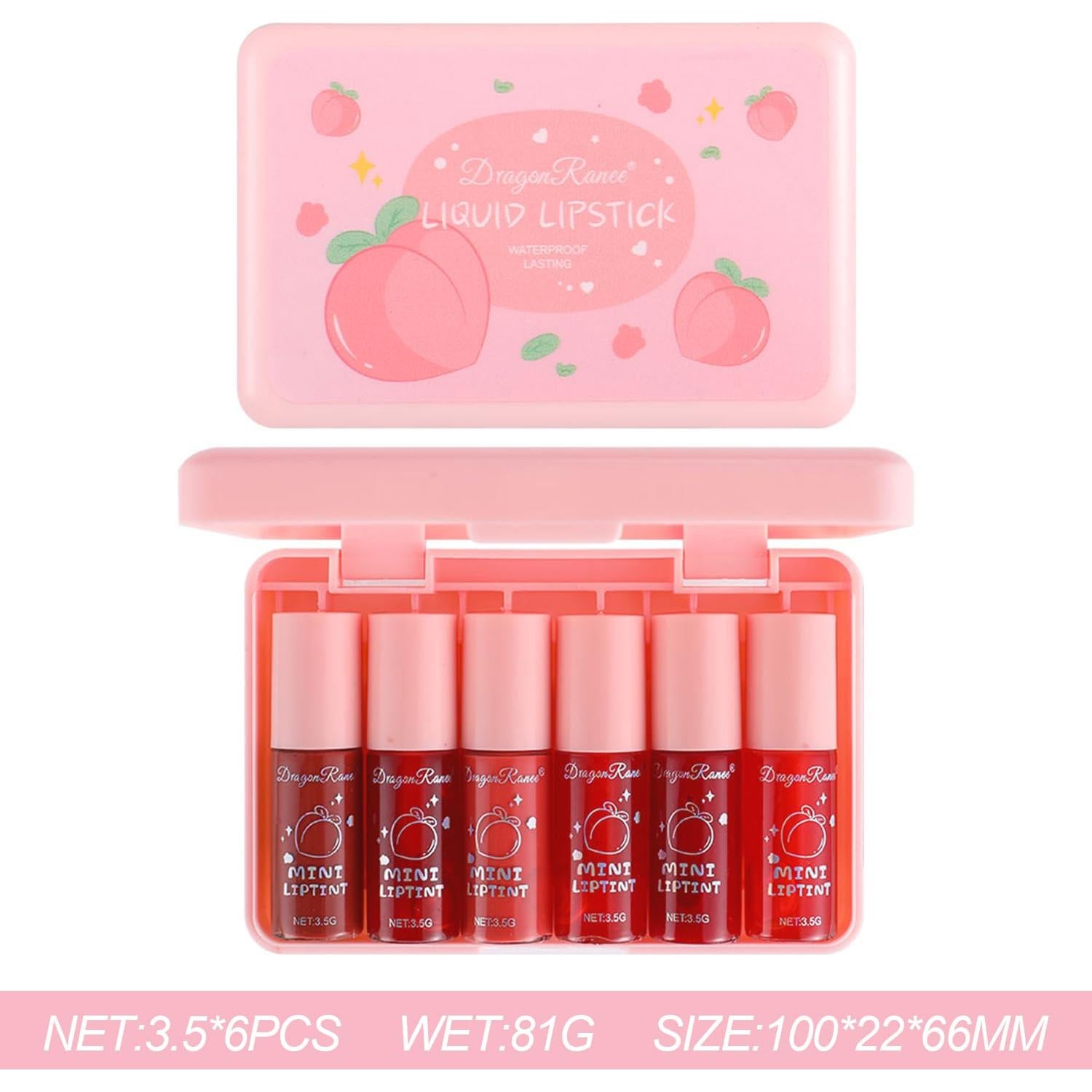 Set de Tintes Labiales Eakroo 6 Colores Multiusos Hidratantes