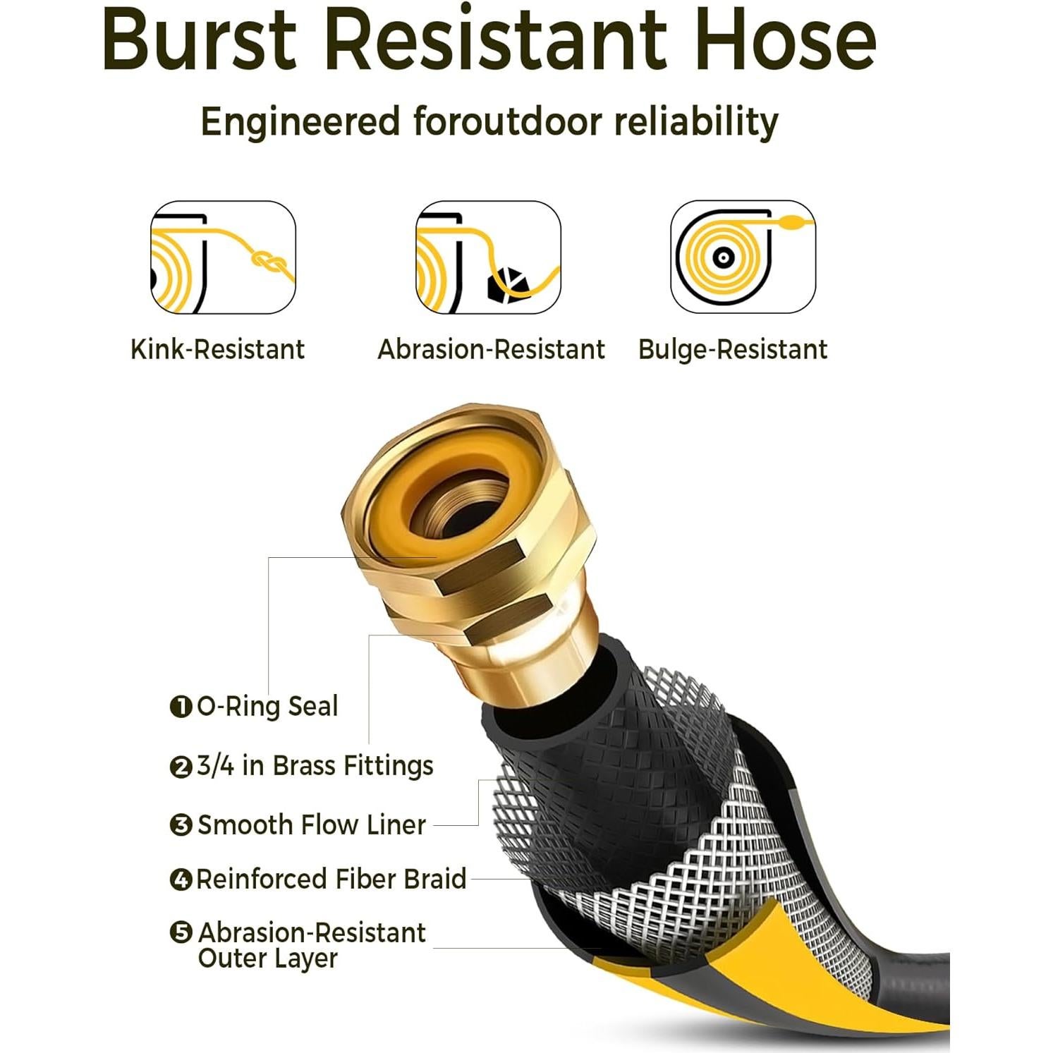 Carrete de Manguera Retráctil GLAHODEN 1/2" x 39.62 m