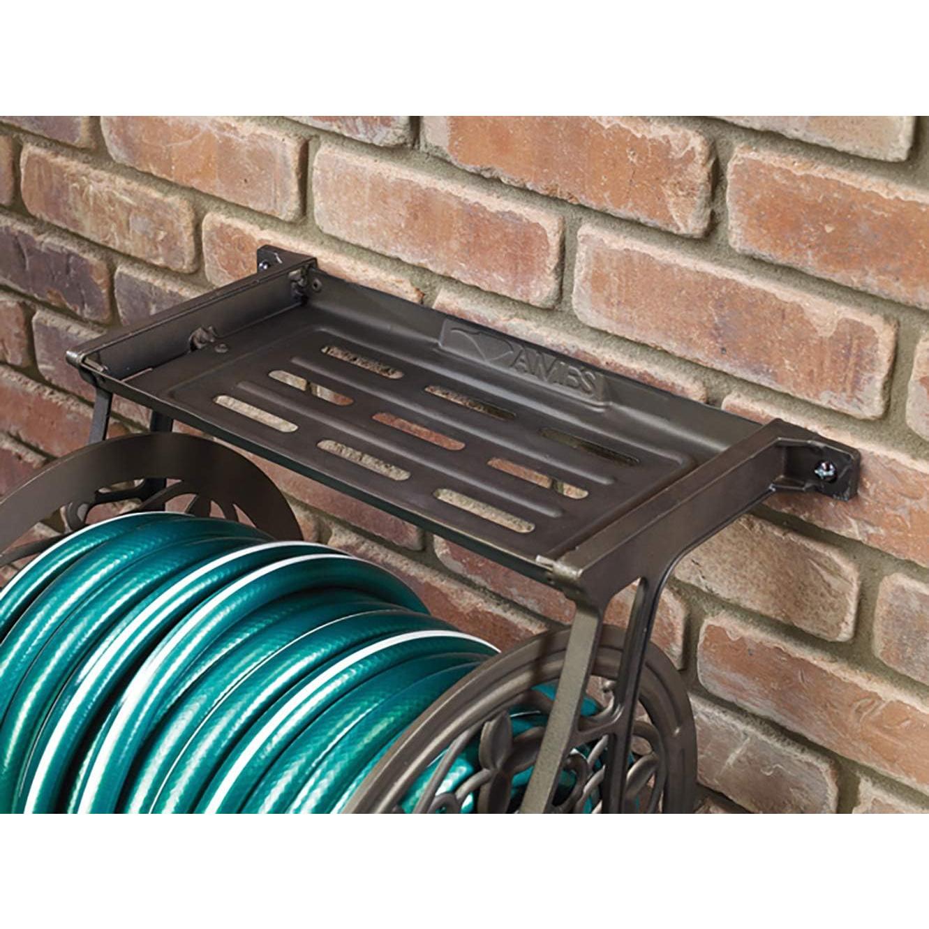 Carrete de Manguera Decorativo AMES 2398110 38,10 m Metal Marrón