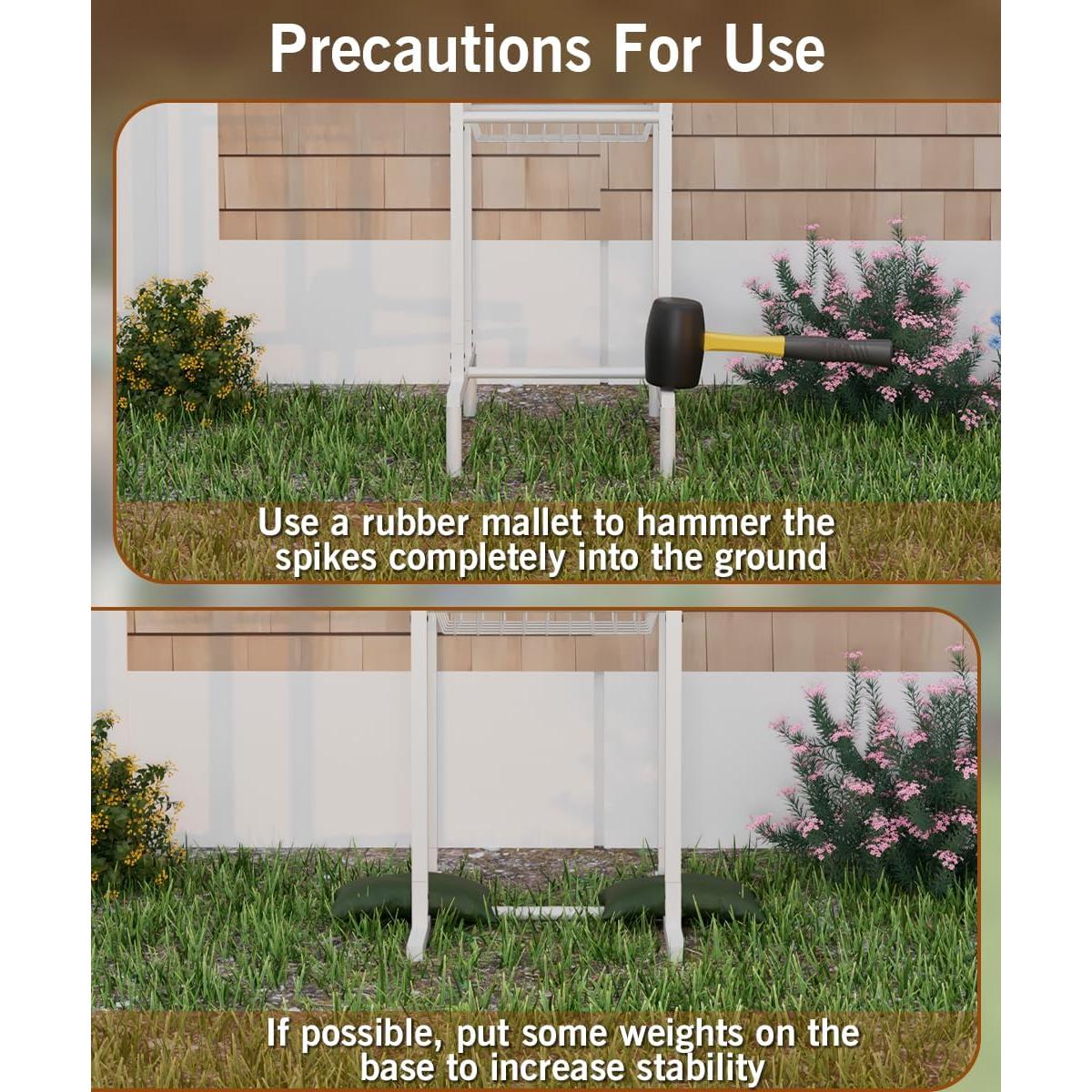 Carrete de Manguera Garbuildman Blanco 125 Pies 5/8"