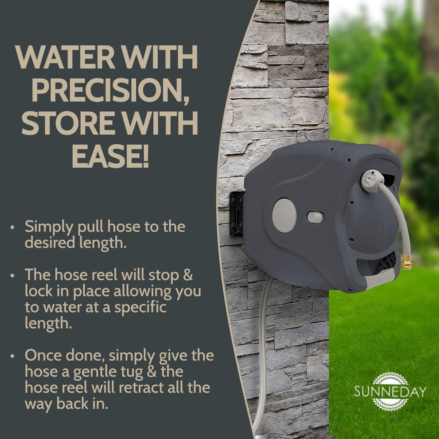 Carrete Manguera Retráctil 30,48 m Sunneday XG-30B