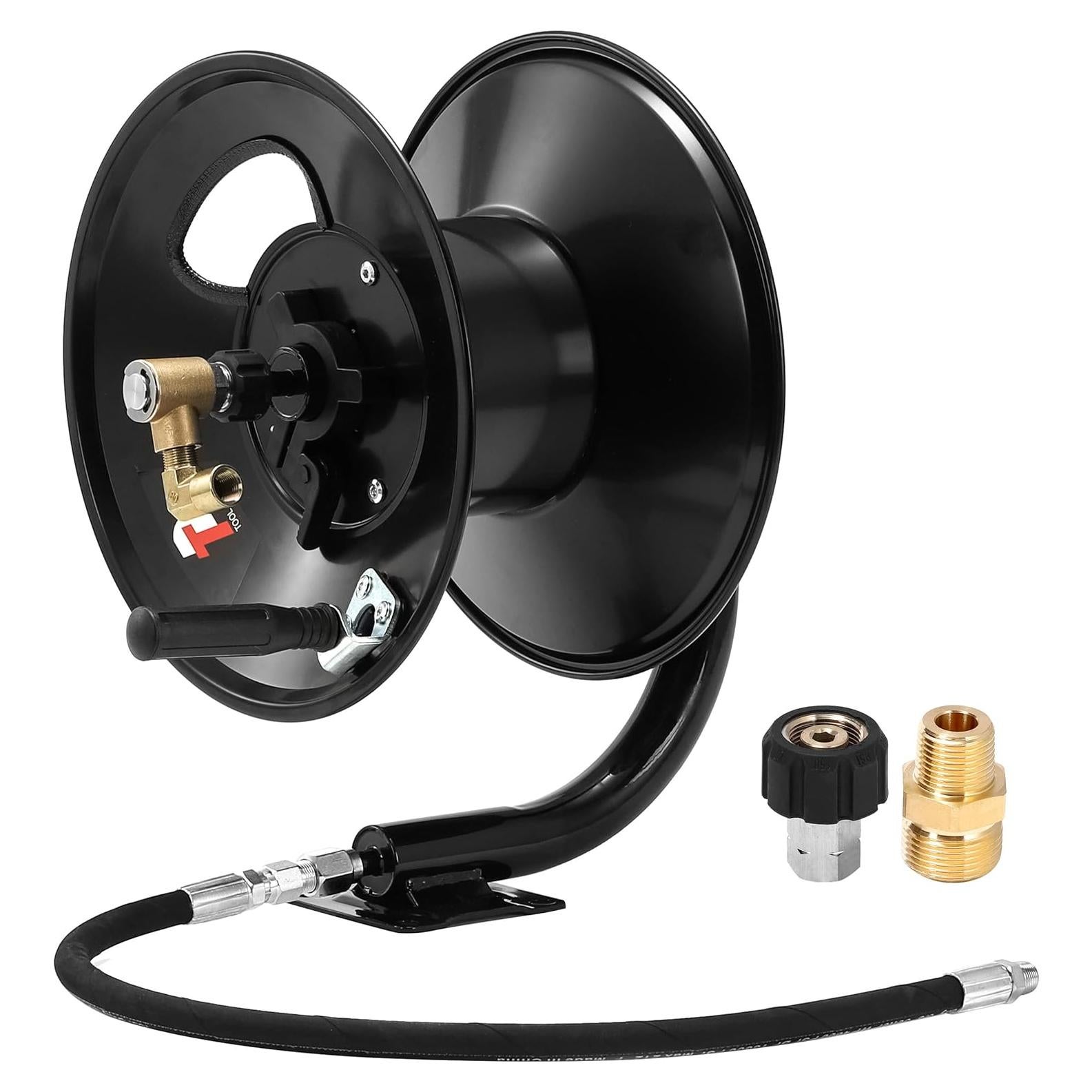 Carrete de Manguera Tool Daily 100 Pies Acero Inoxidable