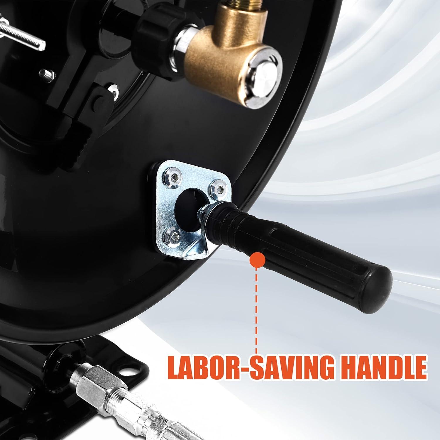 Carrete de Manguera Tool Daily 100 Pies Acero Inoxidable