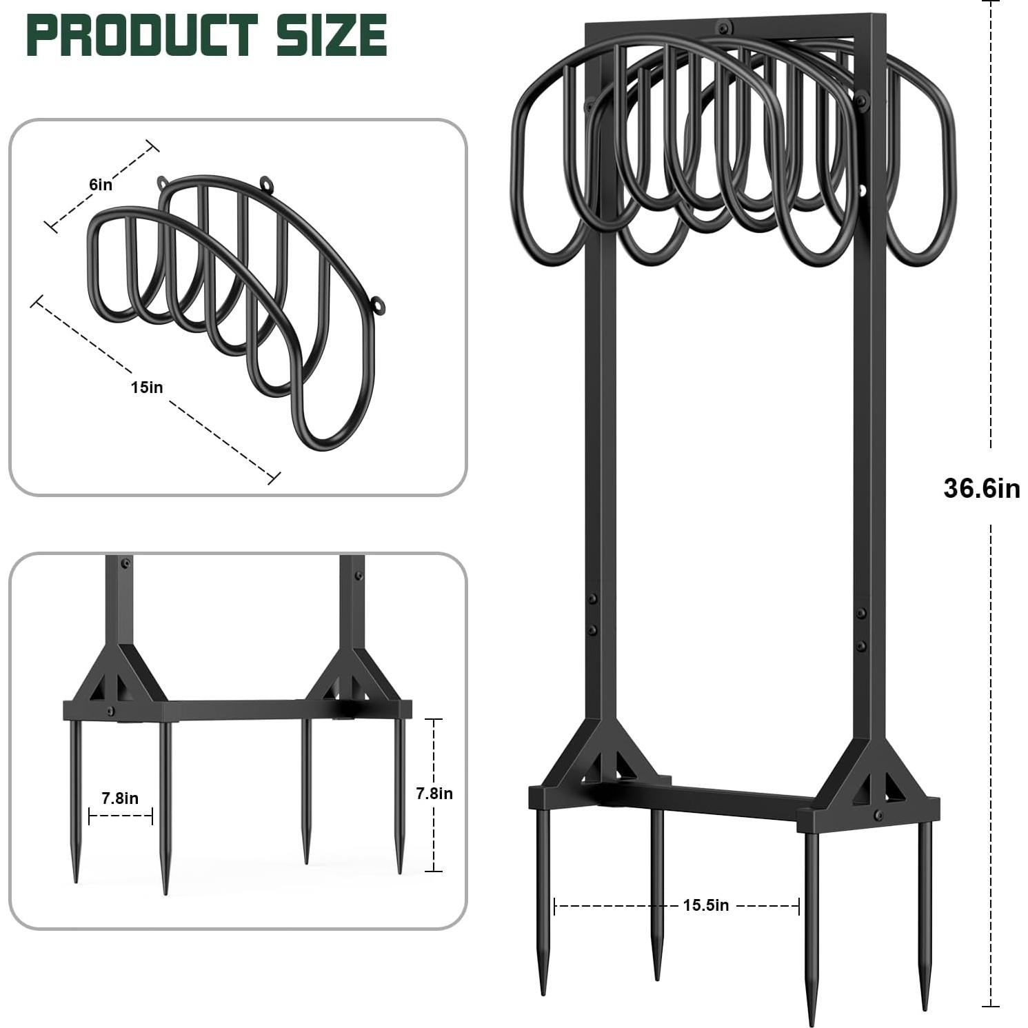 Soporte de Manguera de Jardín HeroicLion Doble Cara 150 pies