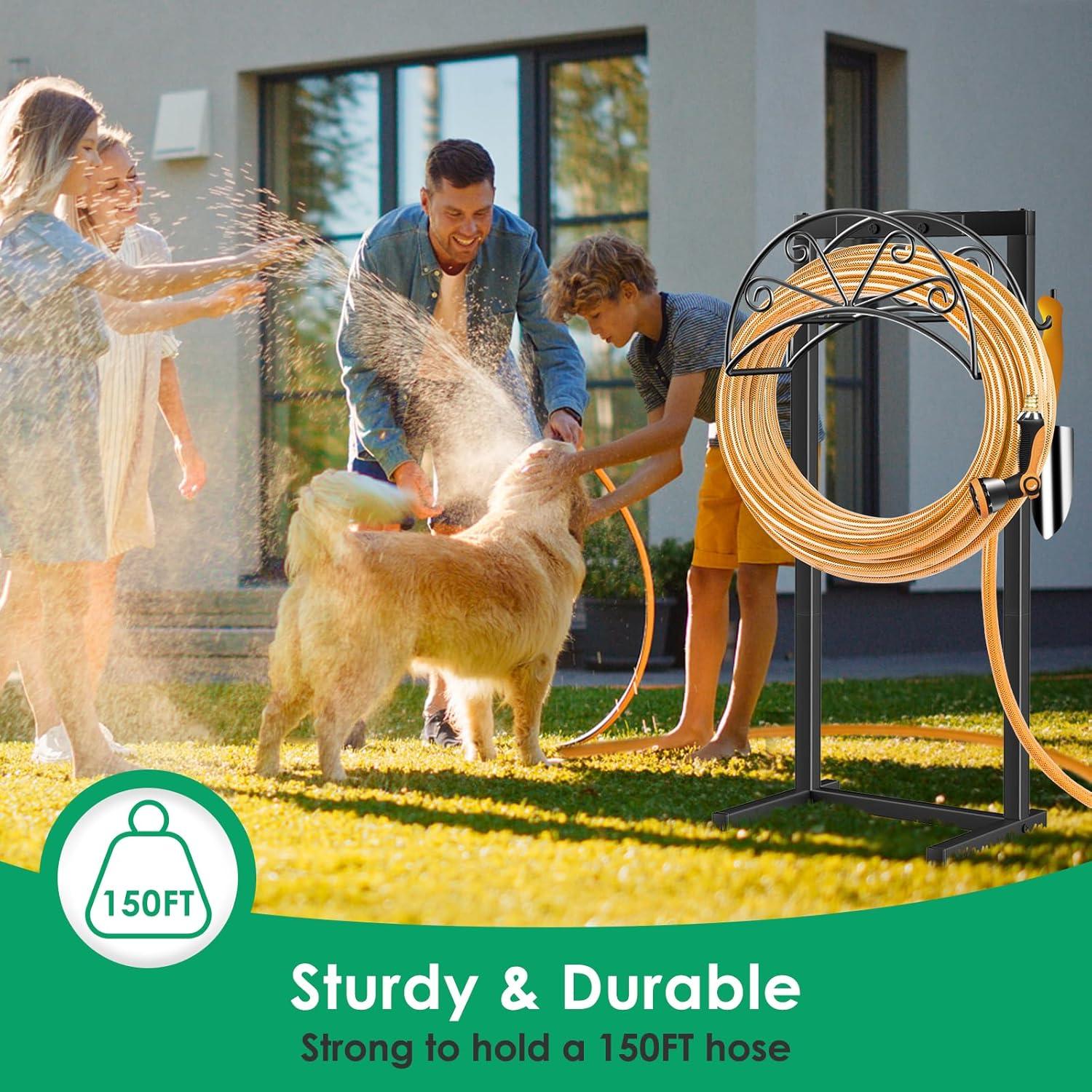 Soporte para Manguera TomCare Metal Negro 3.85 kg 160 FT