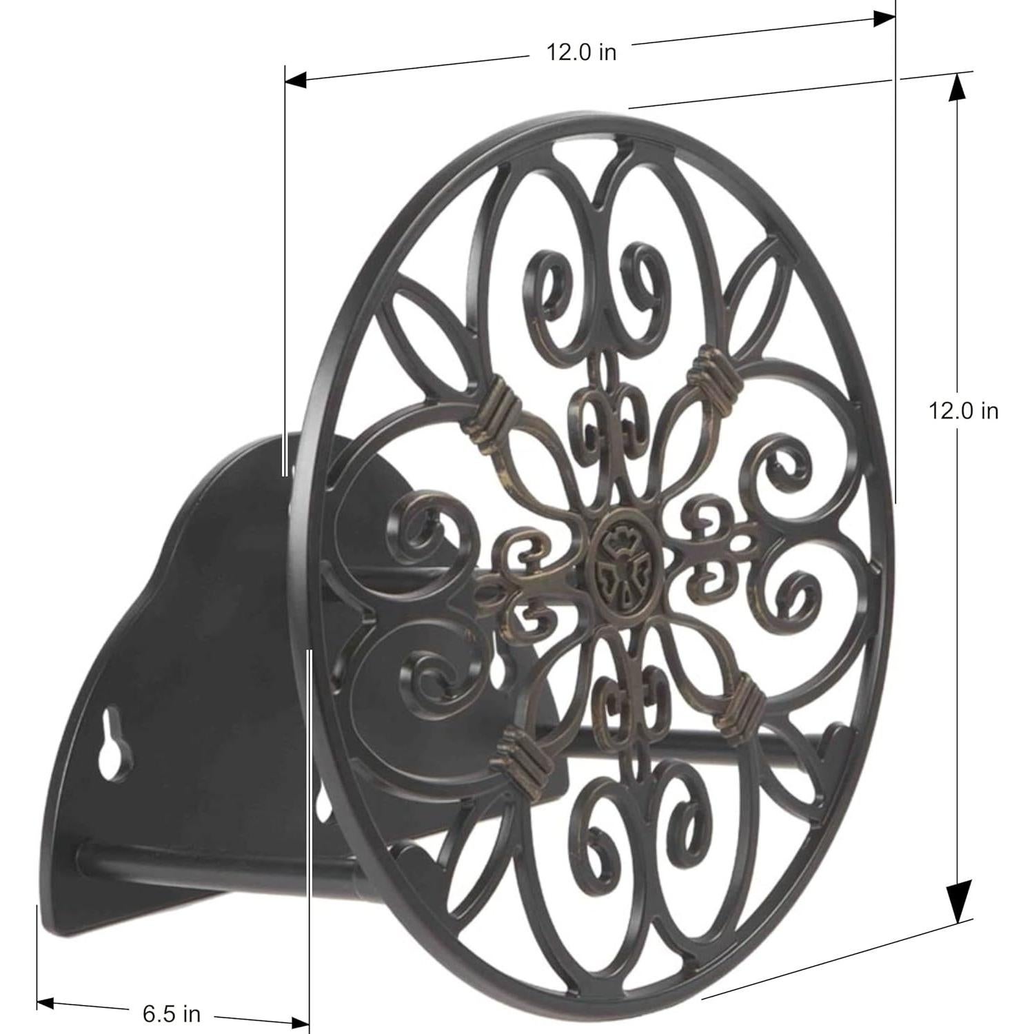 Soporte de Manguera Montado en Pared Liberty Garden 670 Negro