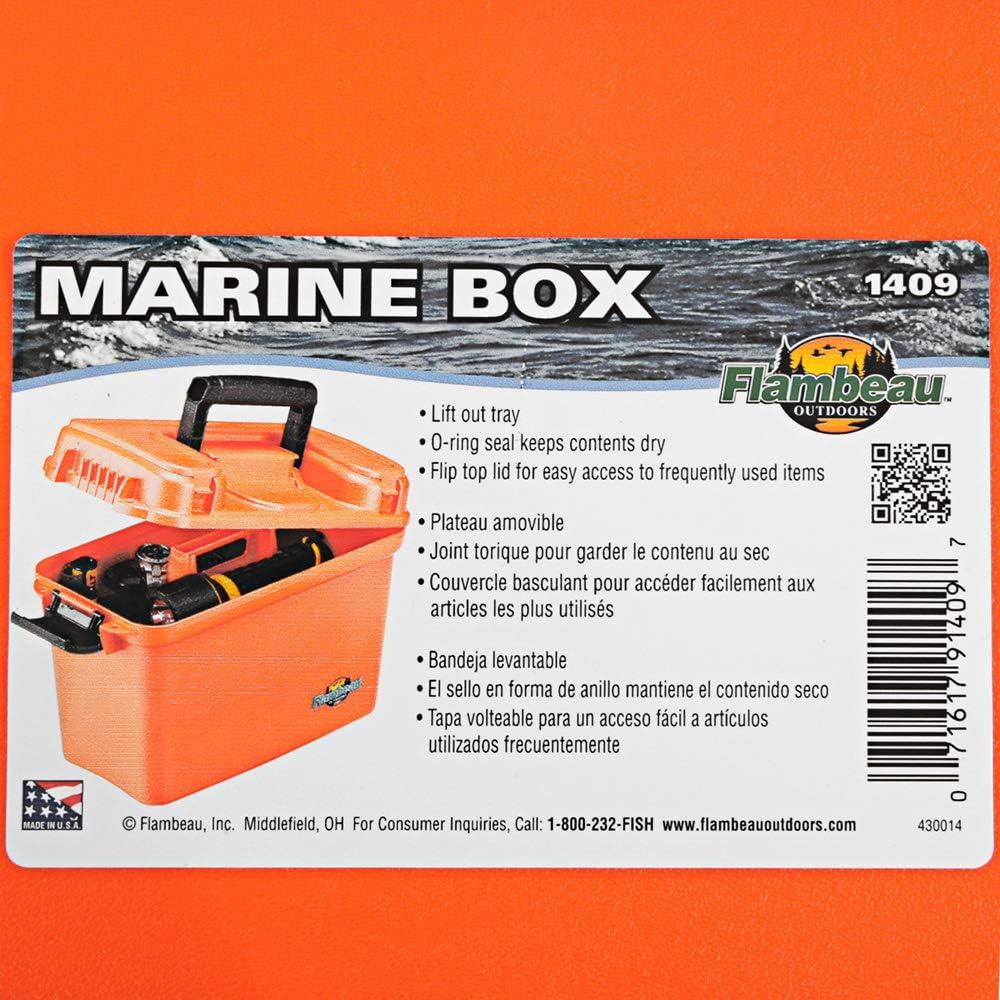 Caja Seco Marina Flambeau 1409 Naranja 35.56 cm Resistente Agua