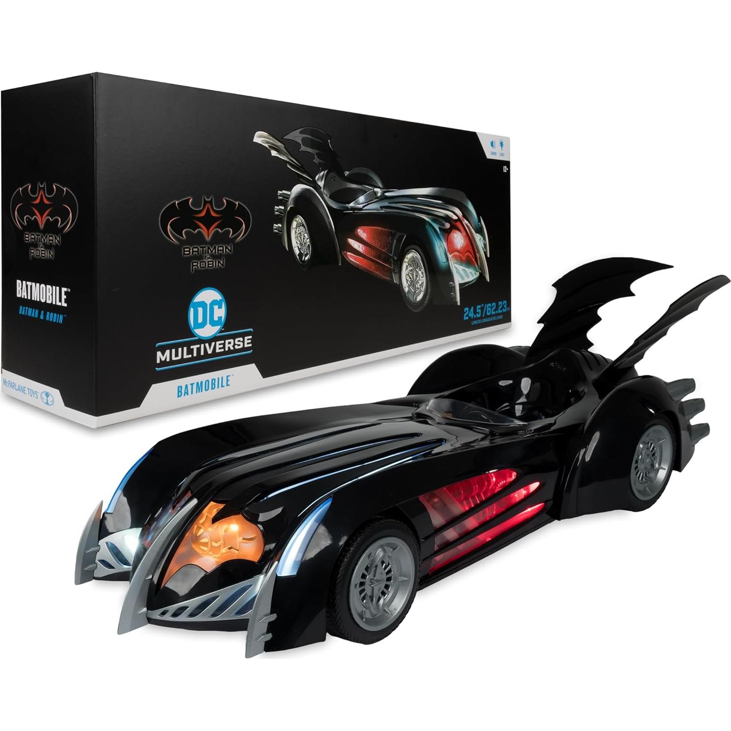Batmobile McFarlane Toys Batman y Robin con luces y sonido