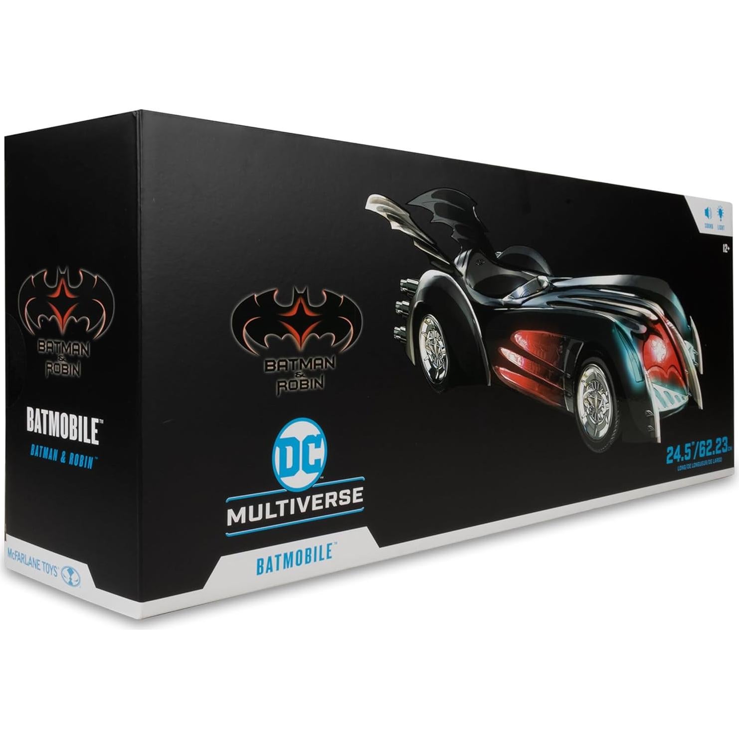 Batmobile McFarlane Toys Batman y Robin con luces y sonido