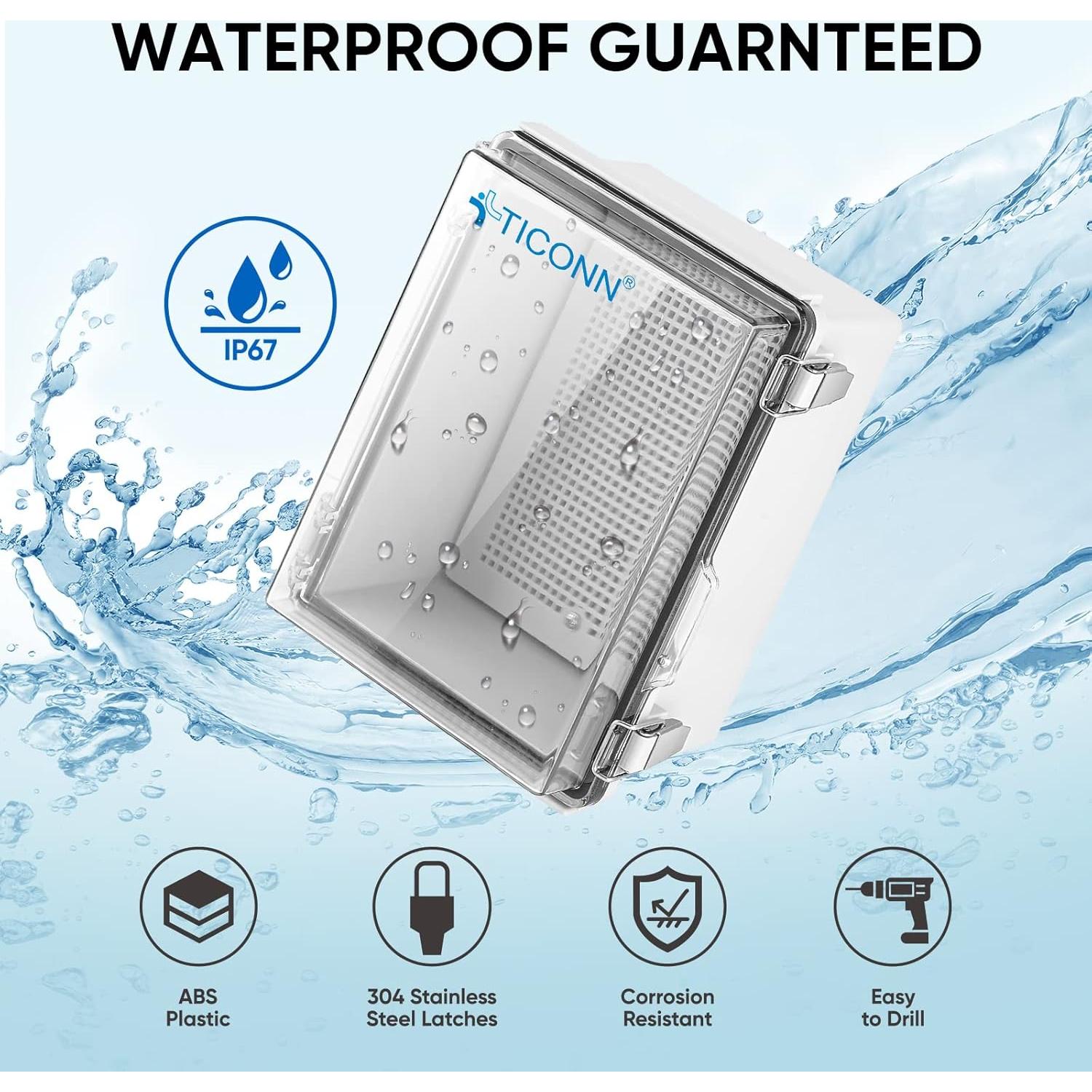 Caja de Conexiones Eléctricas TICONN IP67 22.1x17x10.9cm