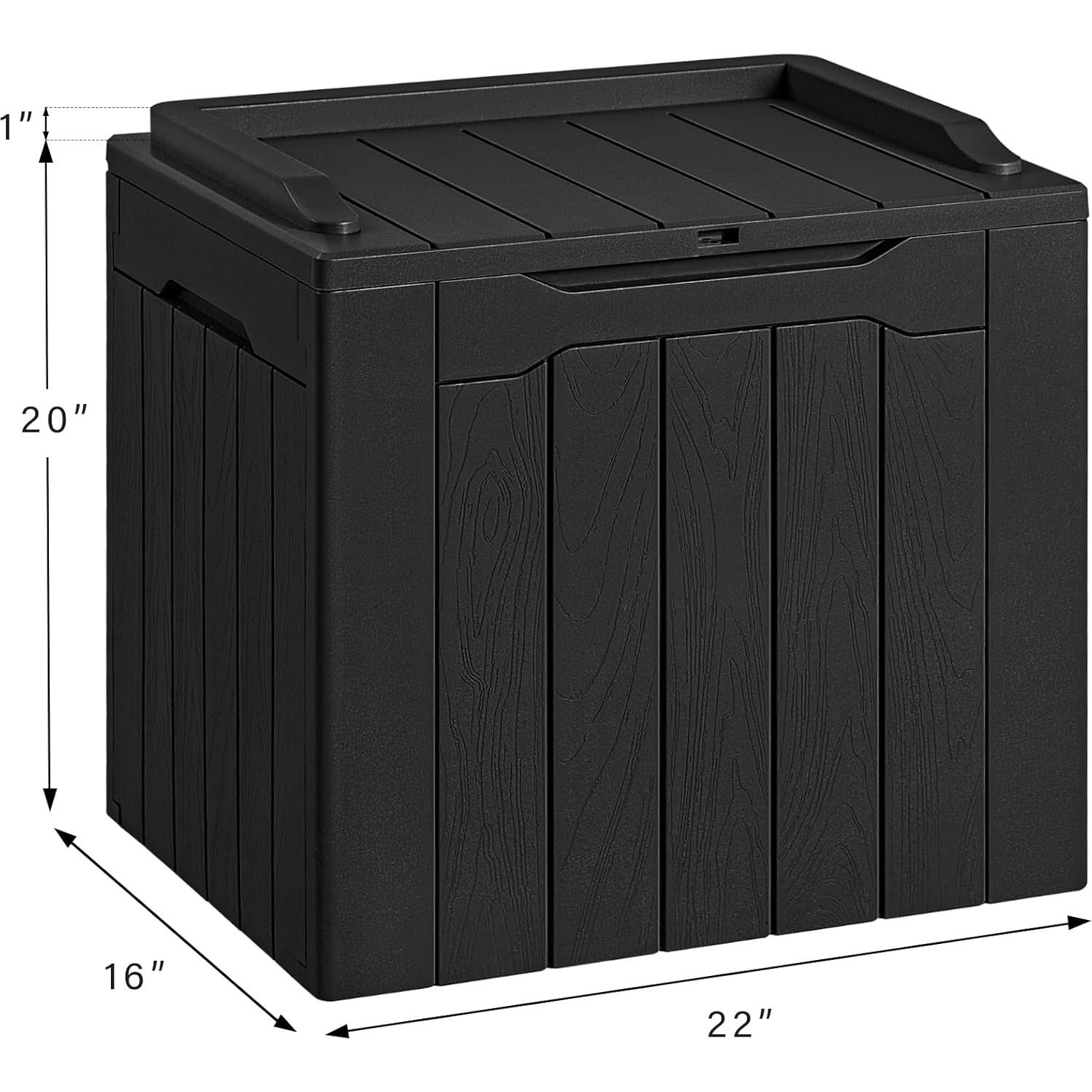 Caja de Almacenamiento Devoko 30 Galones Impermeable Negra