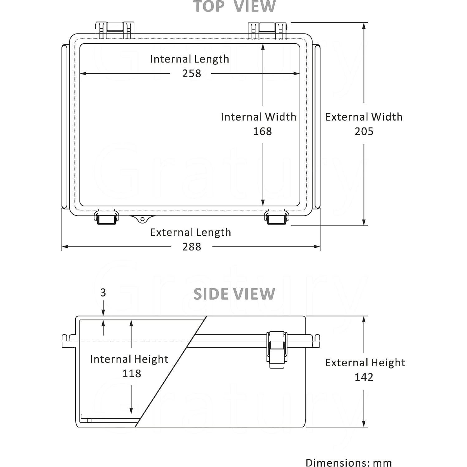Caja de Conexiones Gratury IP67 Plástica 290x190x140mm