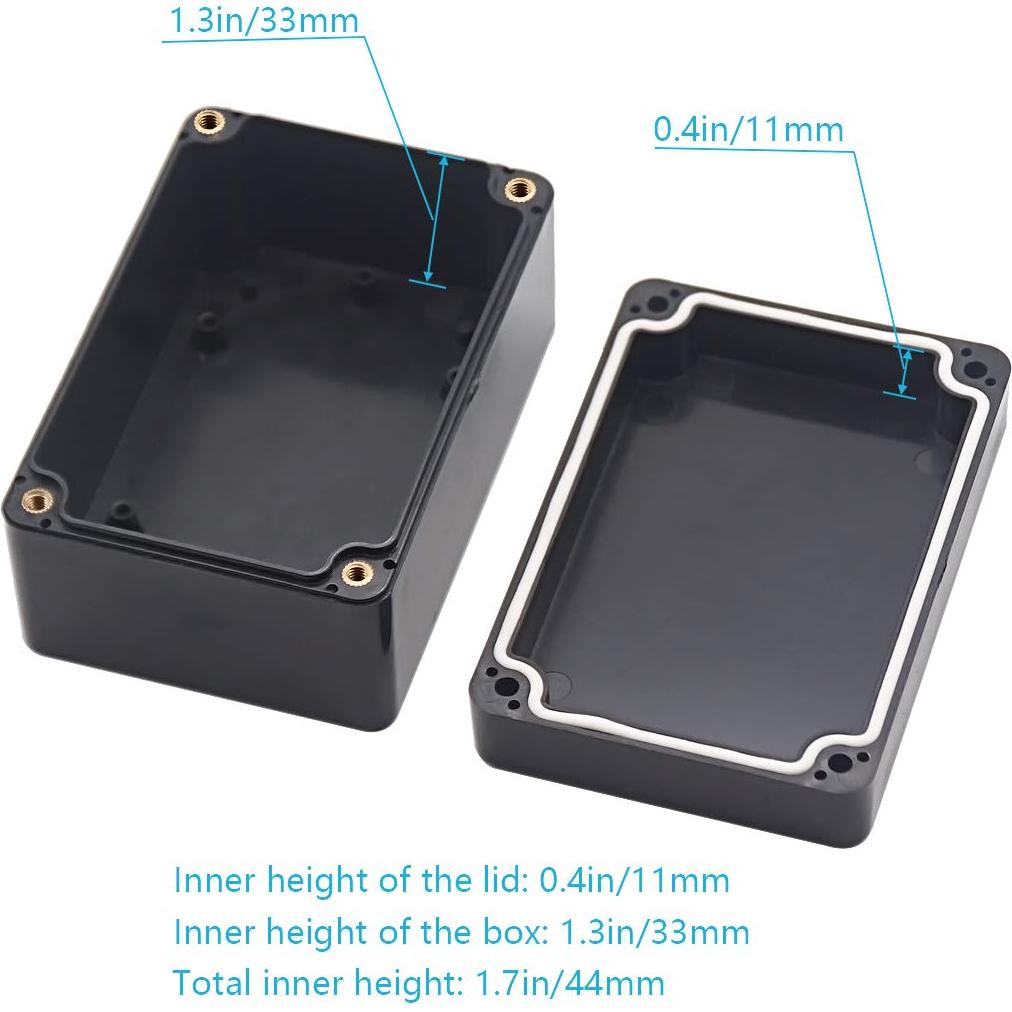 Caja de Conexiones Zulkit IP65 Impermeable 100x68x50mm Paquete de 2