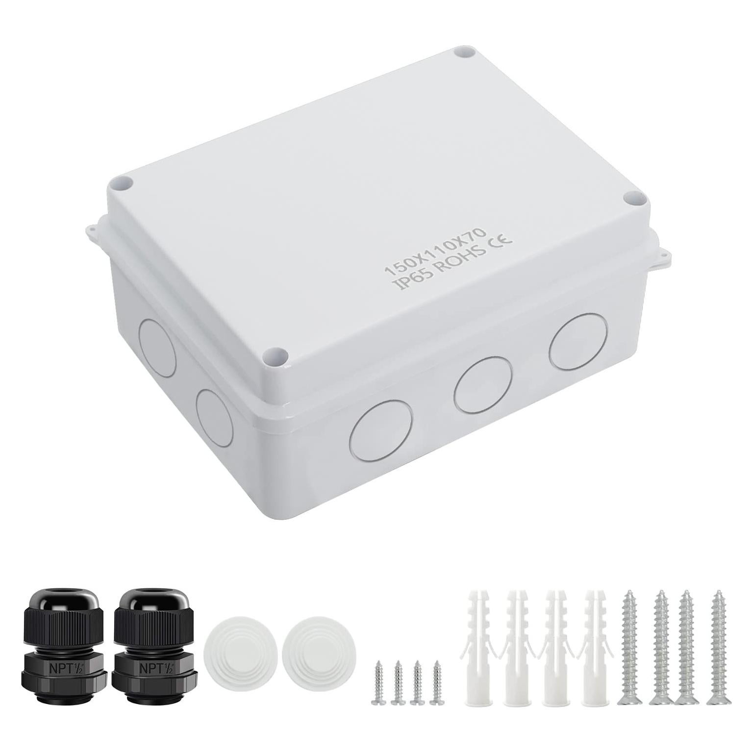 Caja de Conexiones LeMotech IP65 Plástico ABS 15x11x7 cm