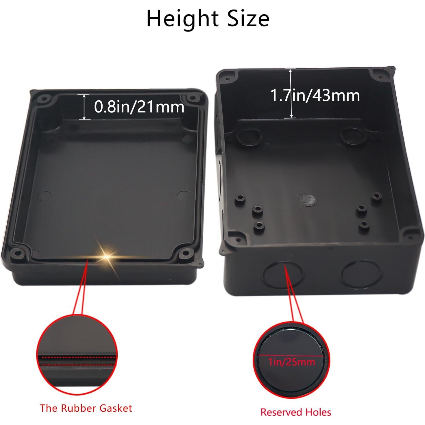Caja Eléctrica Impermeable IP65 LuSumtly 150x110x70mm