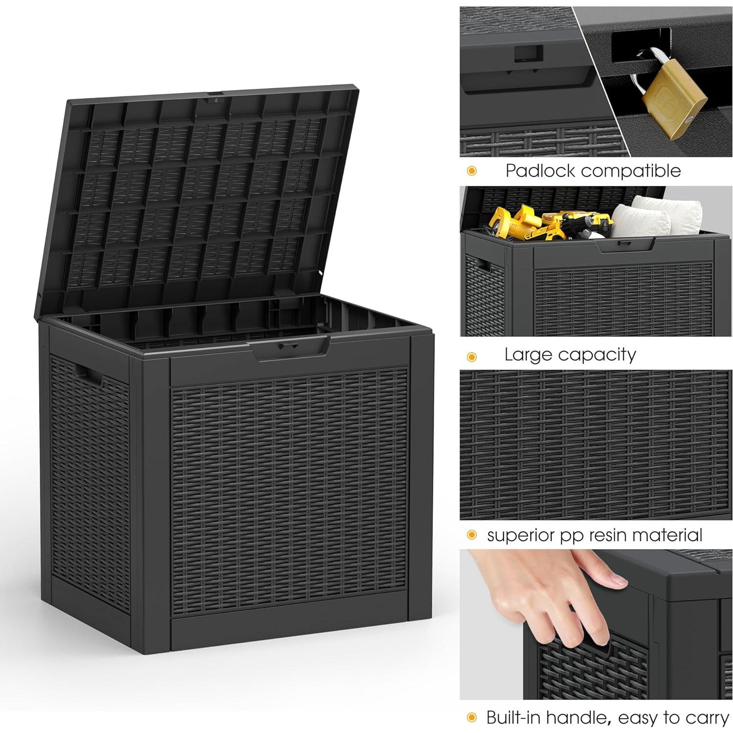 Caja de Almacenamiento Exterior NUNU LAB 31 Galones Impermeable