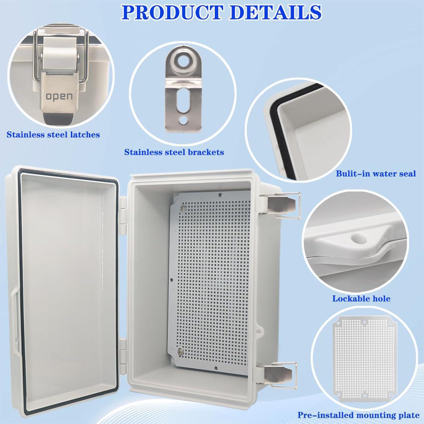 Caja Eléctrica Impermeable YETLEBOX IP67 28.9x20.7x14.2cm