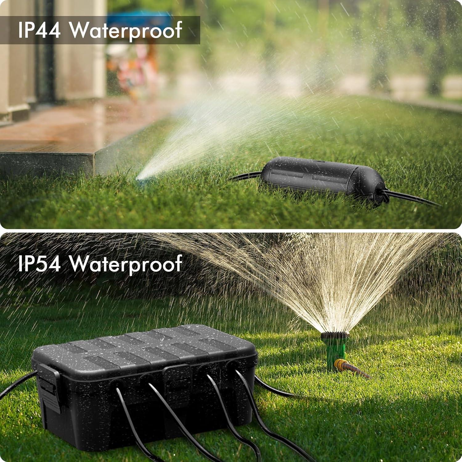 Caja Exterior Extra Grande Restmo IP54 6 Entradas Negra