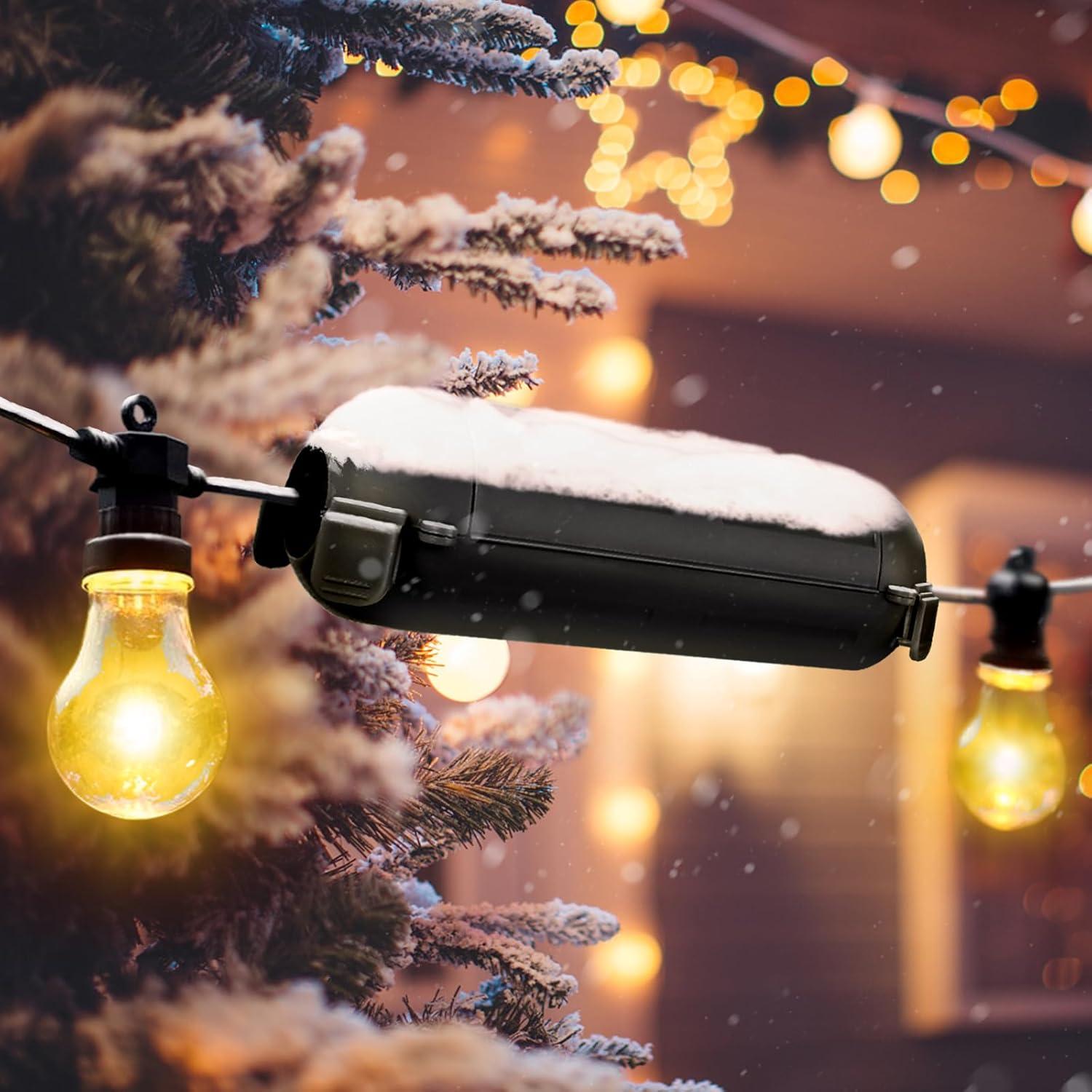 Caja Exterior Extra Grande Restmo IP54 6 Entradas Negra