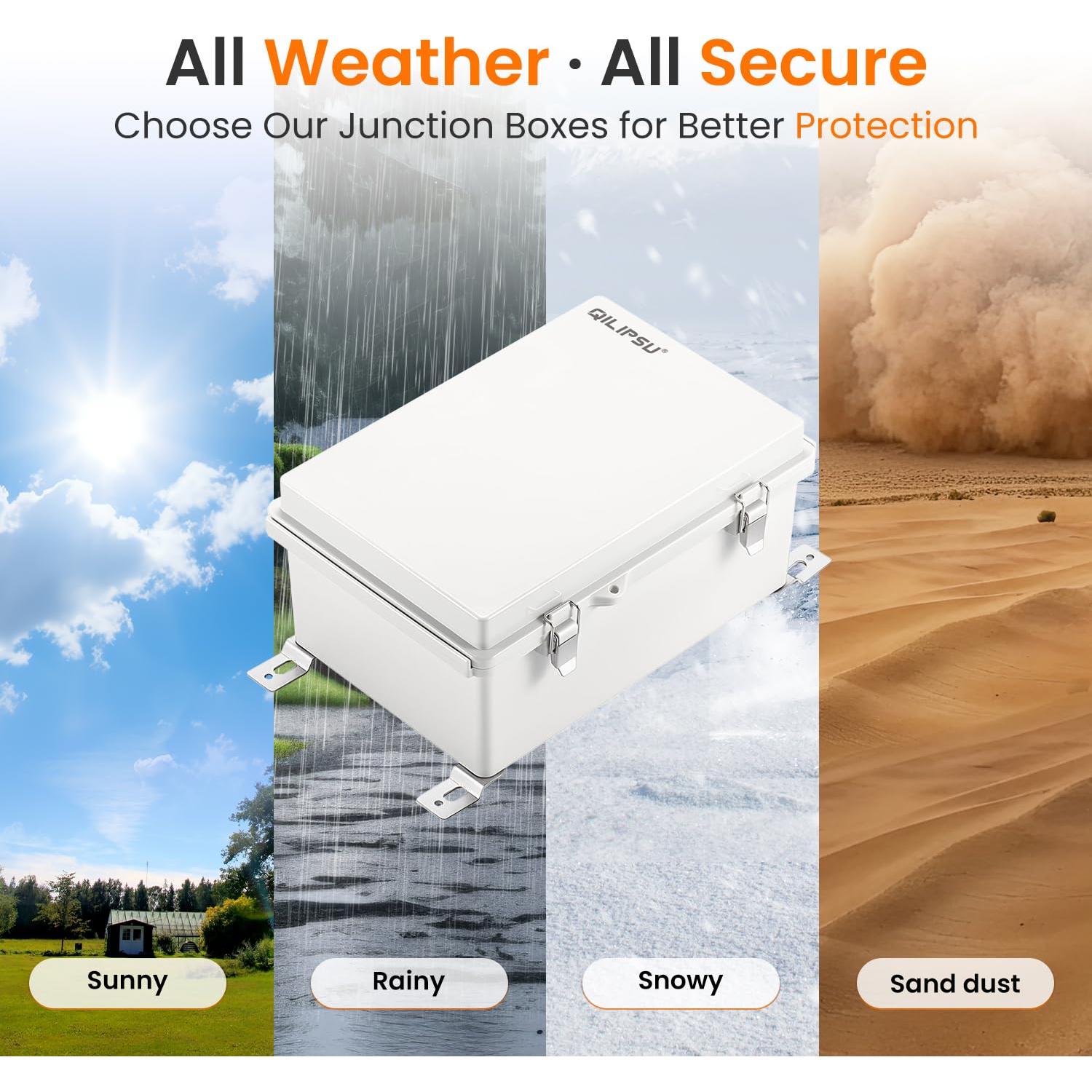 Caja de Conexiones Impermeable QILIPSU IP67 285x195x130mm