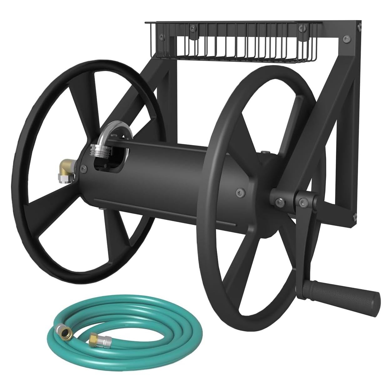 Carrete de Manguera Montado en Pared Artigarden 125 pies Negro