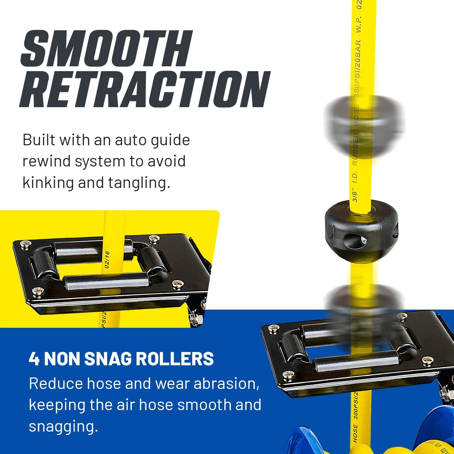 Carrete de Manguera Retráctil Goodyear 3/8" x 15m Caucho SBR