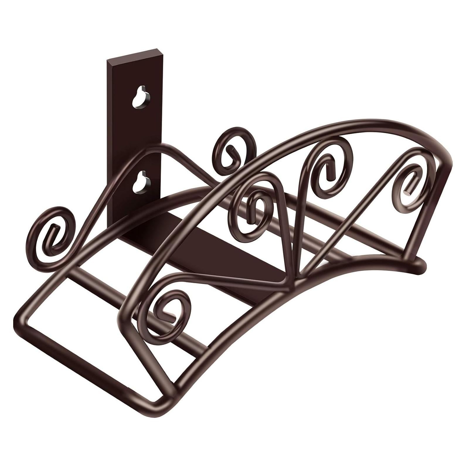 Soporte para Manguera de Jardín TomCare Montaje en Pared Bronce